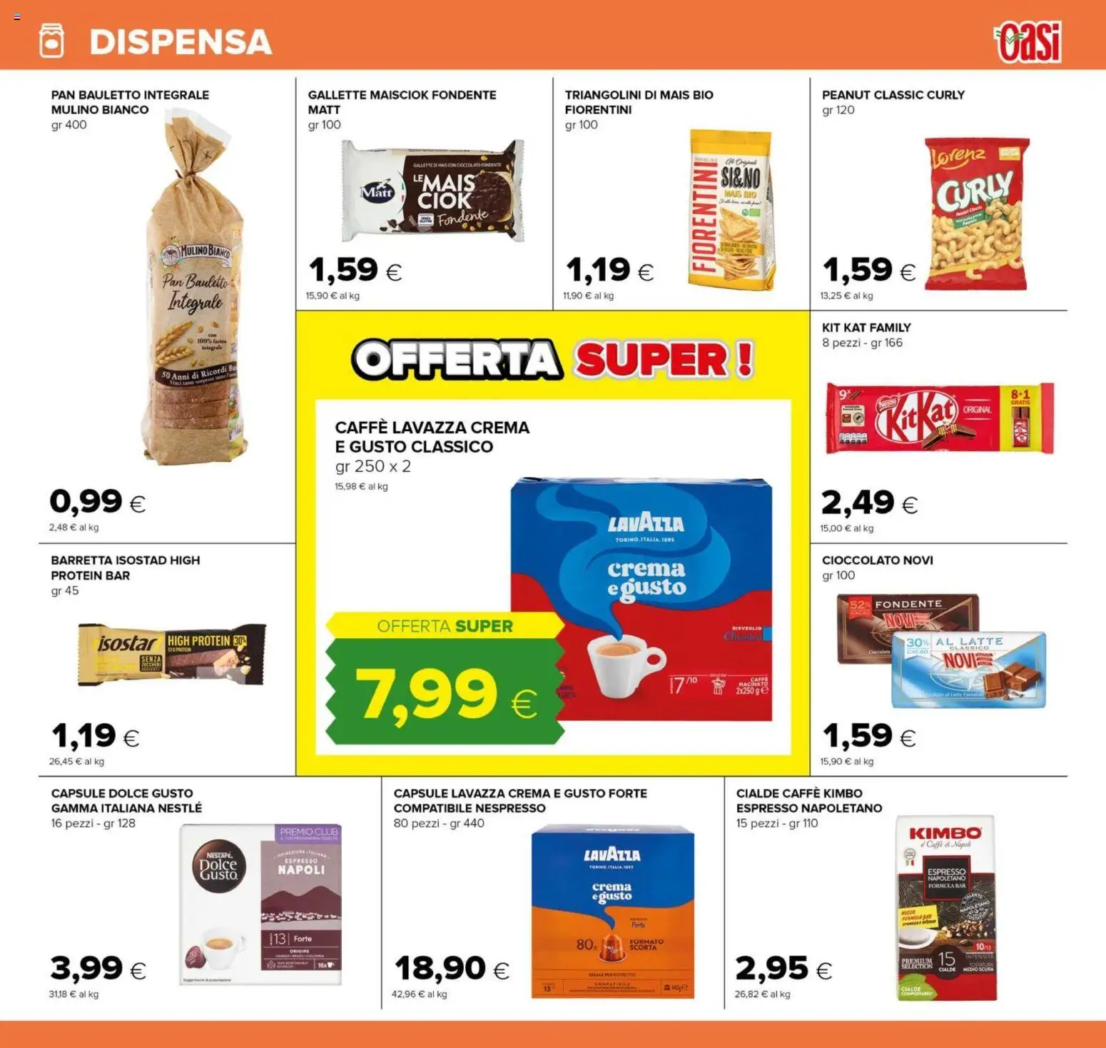 Volantino Oasi del 15.01.2026 | Pagina: 15 | Prodotti: Crema, Cioccolato, Mais, Lavazza