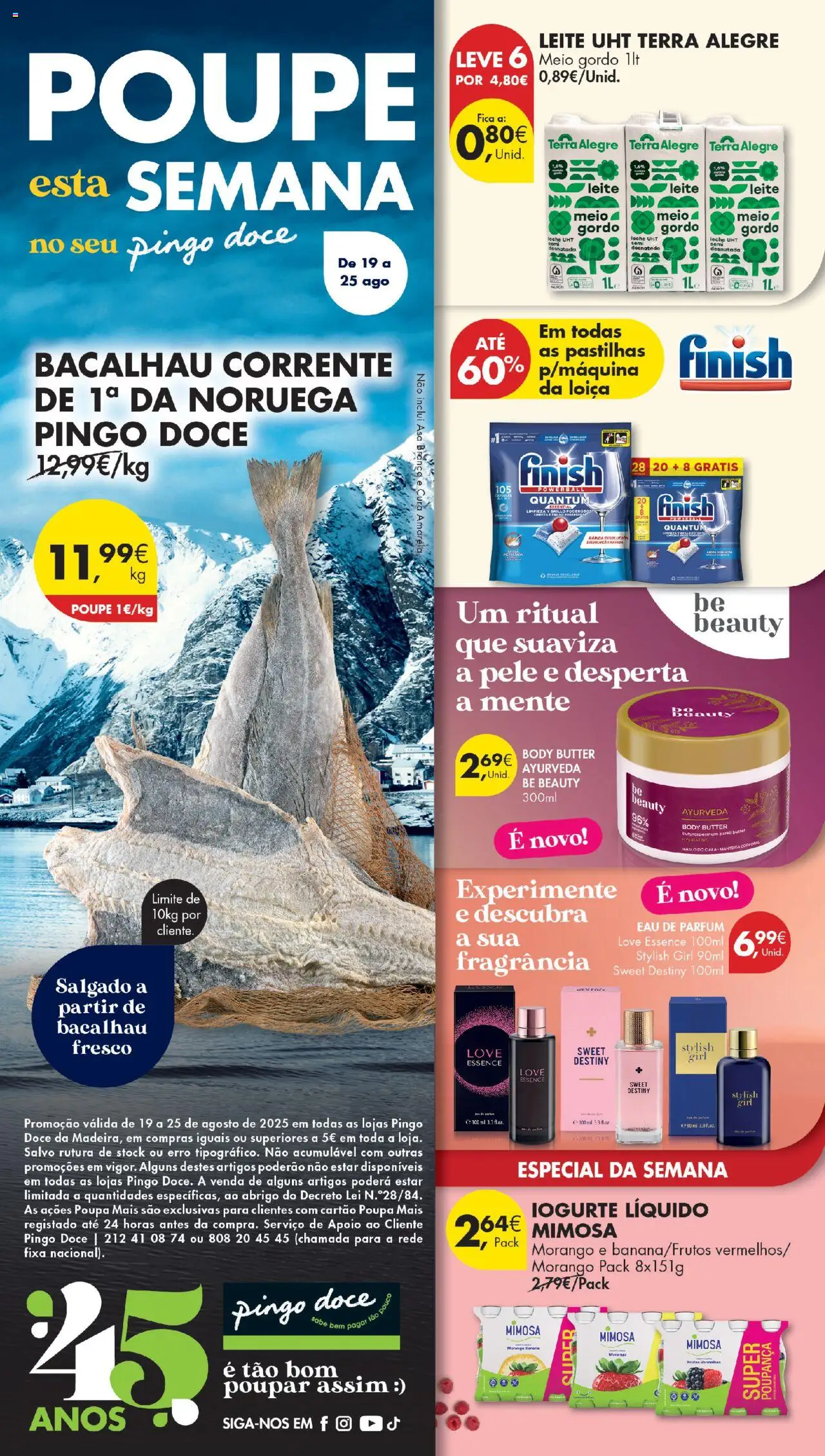 Pingo Doce Poupe Esta Semana Madeira │ válido de 19.08.2025 | Página: 32 | Produtos: Banana, Perfume, Fragrância, Leite