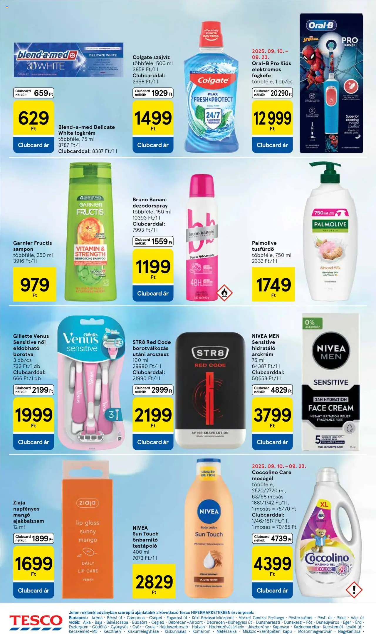 Tesco akciós ujság - amely érvényes a következő dátumtól: 18.09.2025 | Oldal: 28 | Termékek: Mosógél, Vitamin c, Testápoló, Szájvíz
