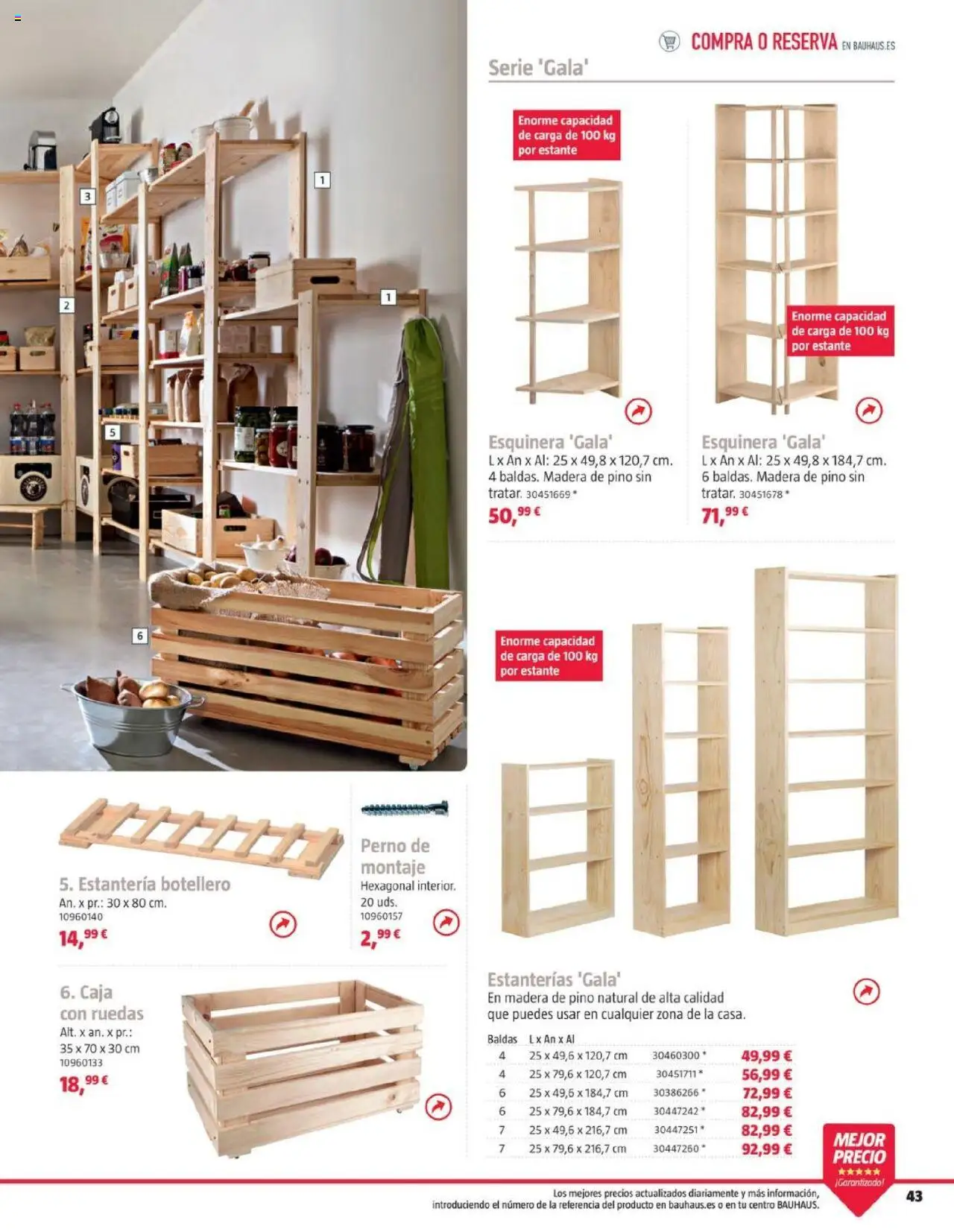 Bauhaus folleto │ válido desde el 05.08.2025 | Página: 43 | Productos: Estante, Caja