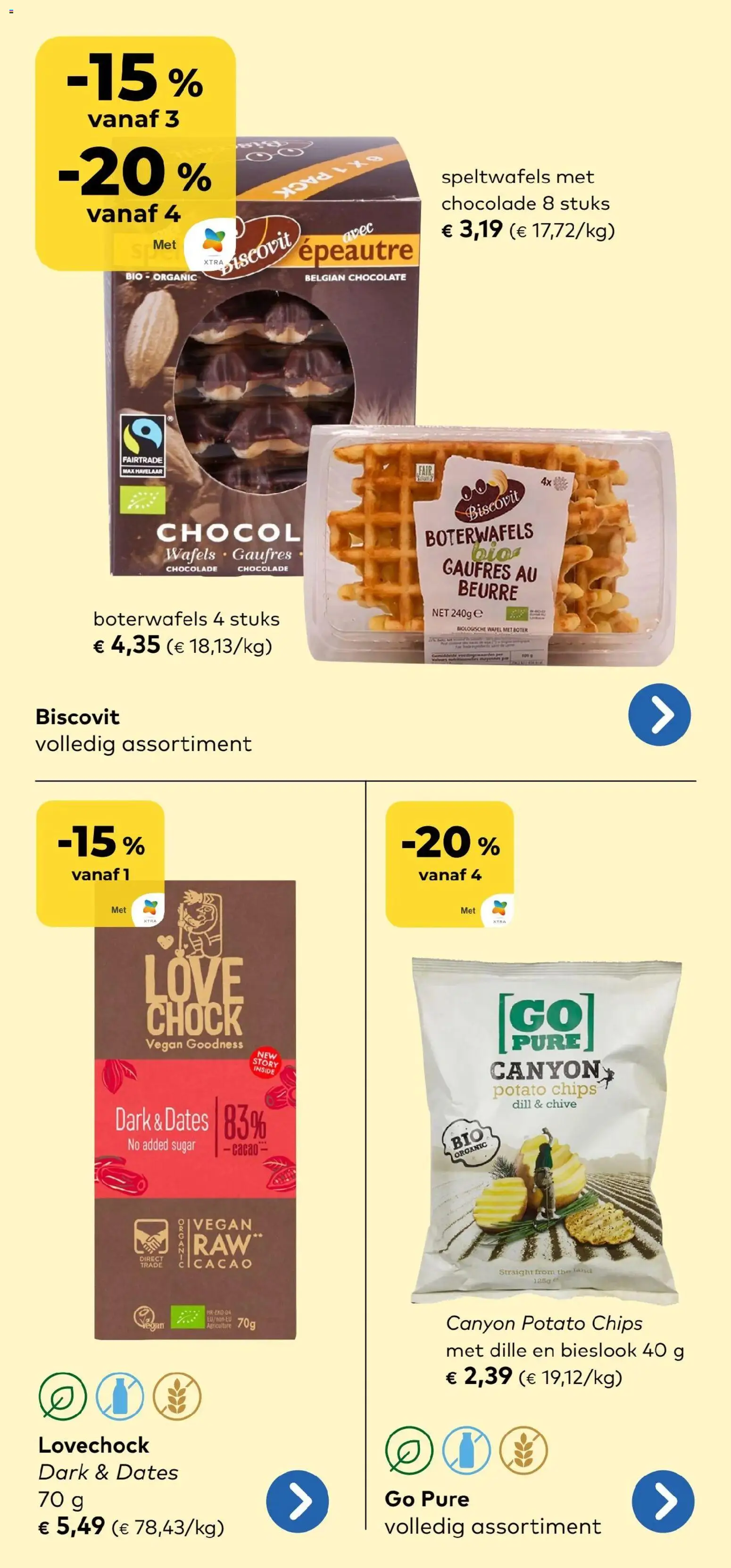 {H1} | Pagina: 13 | Producten: Chips, Boter, Chocolade