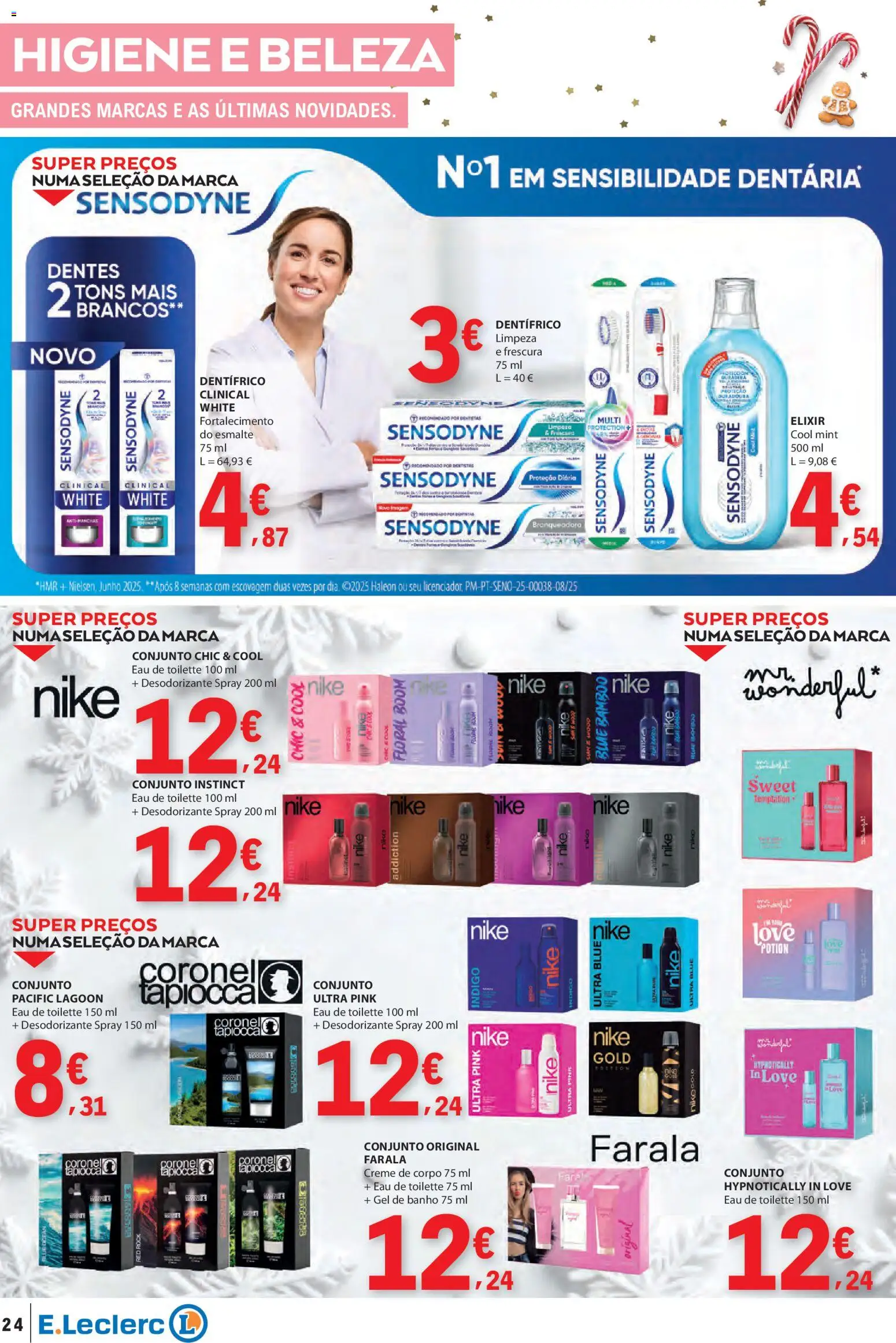 E.Leclerc folheto │ válido de 06.11.2025 | Página: 24 | Produtos: Creme de corpo, Gel de banho, Banho, Creme