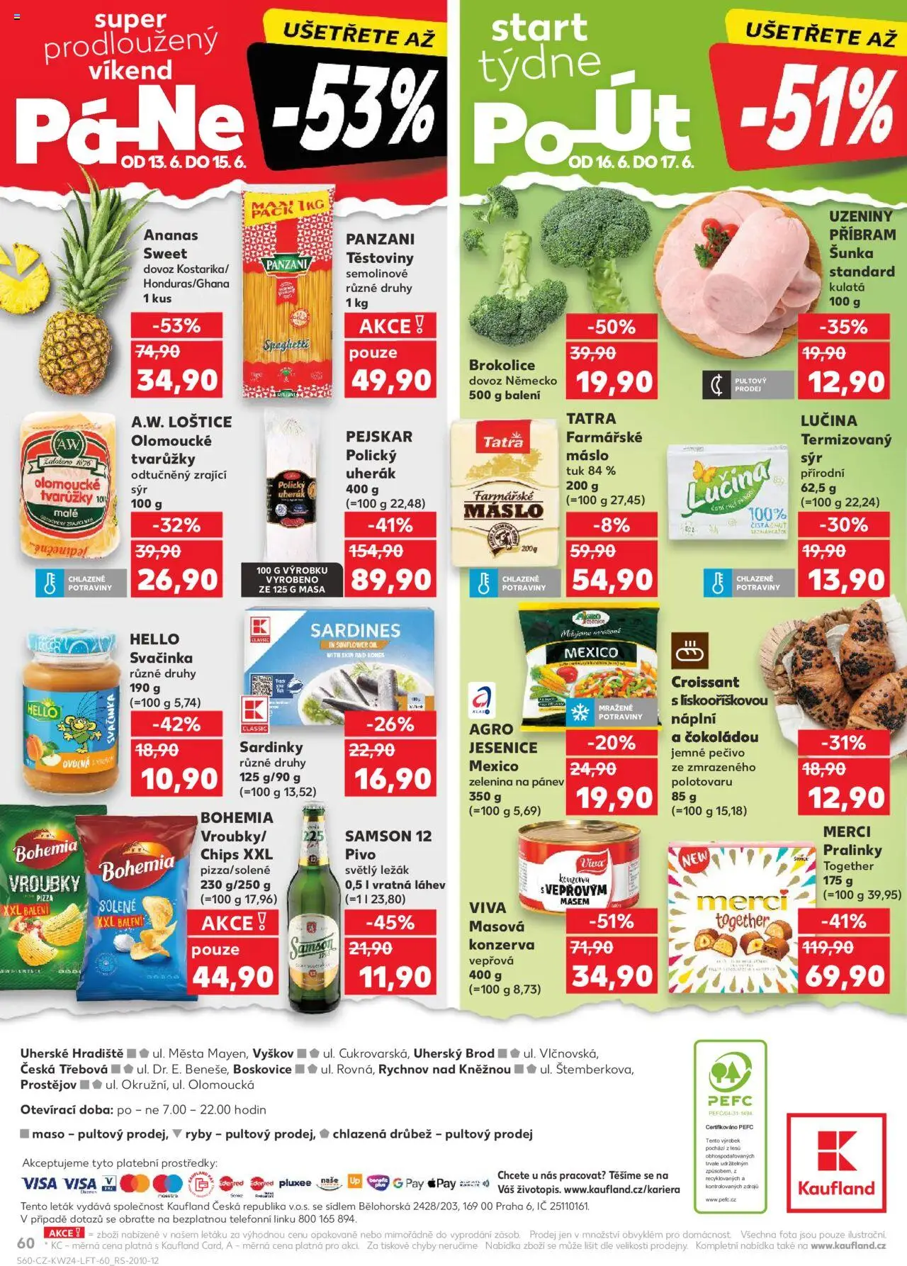 Kaufland leták od 11.06.2025 | Strana: 60 | Produkty: Pizza, Pánev, Ryby, Sardinky