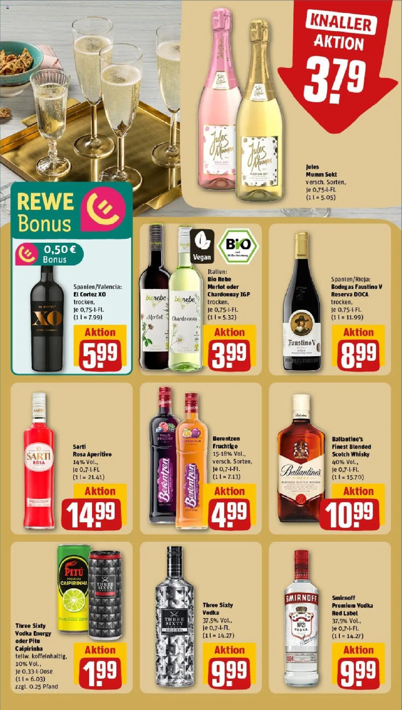 Rewe prospekt Ilvesheim	 - gültig ab dem 15.06.2025 | Seite: 17 | Produkte: Whisky, Sekt, Merlot, Vodka