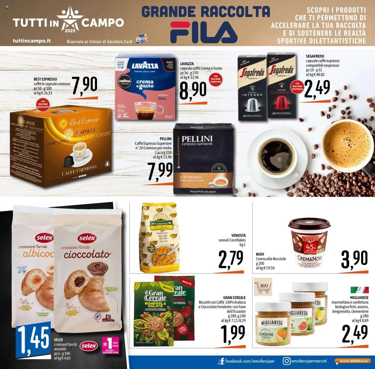 Volantino Emisfero del 25.09.2025 | Pagina: 5 | Prodotti: Crema, Nocciole, Marmellata, Terra