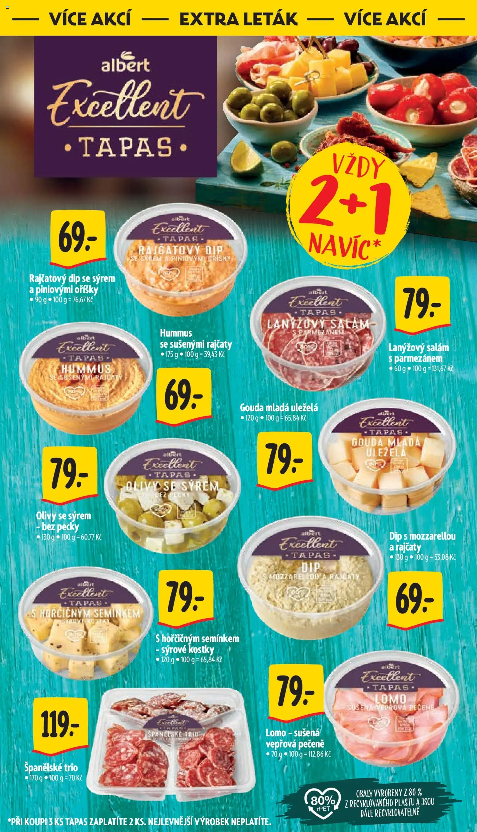 Albert leták - Supermarket od 18.03.2026 | Strana: 38 | Produkty: Hummus, Vepřová pečeně, Salám, Oříšky