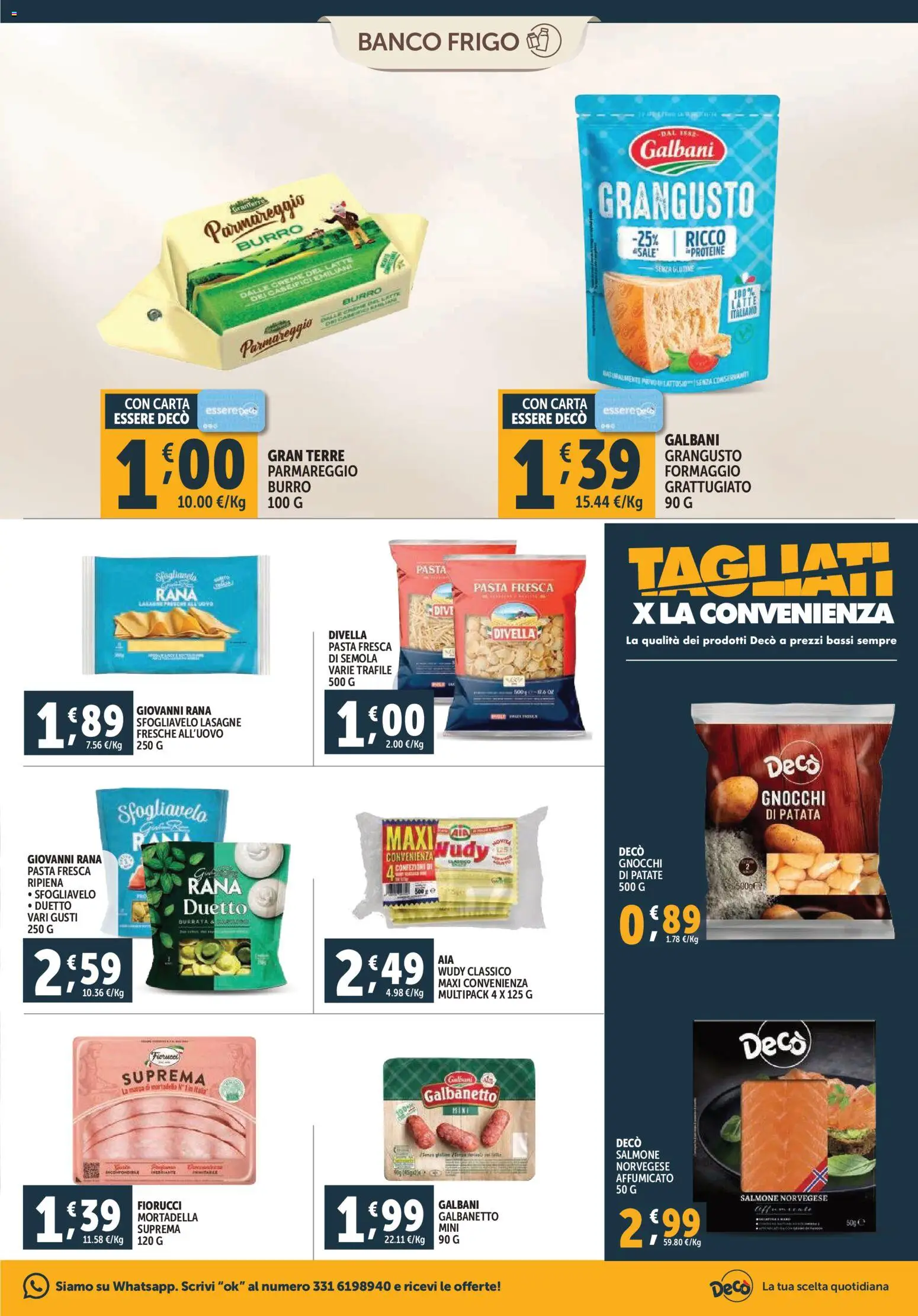 Volantino Decò del 20.11.2025 | Pagina: 7 | Prodotti: Pasta, Mortadella, Gnocchi, Burrata