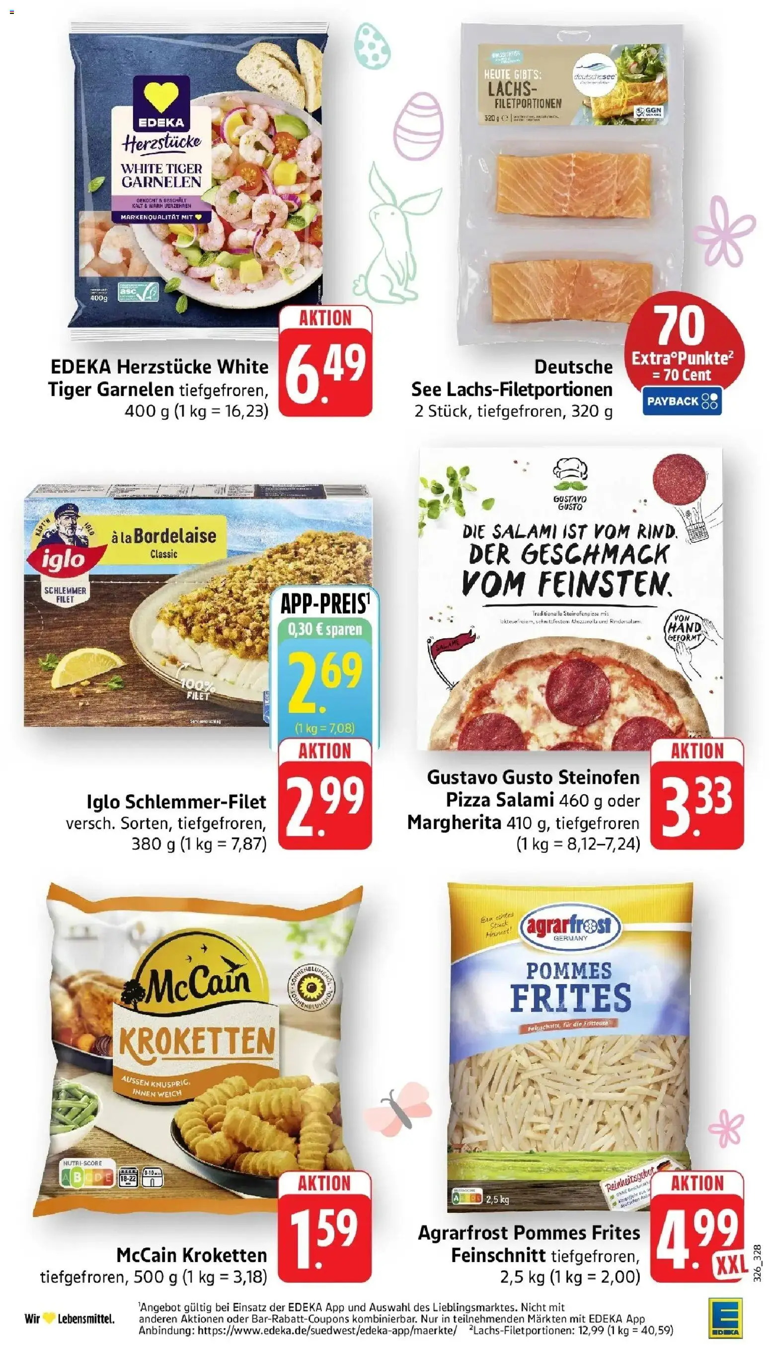 Angebote – gültig ab 30.03.2026 | Seite: 27 | Produkte: Salami, Pizza, Tiger garnelen, Iglo schlemmerfilet