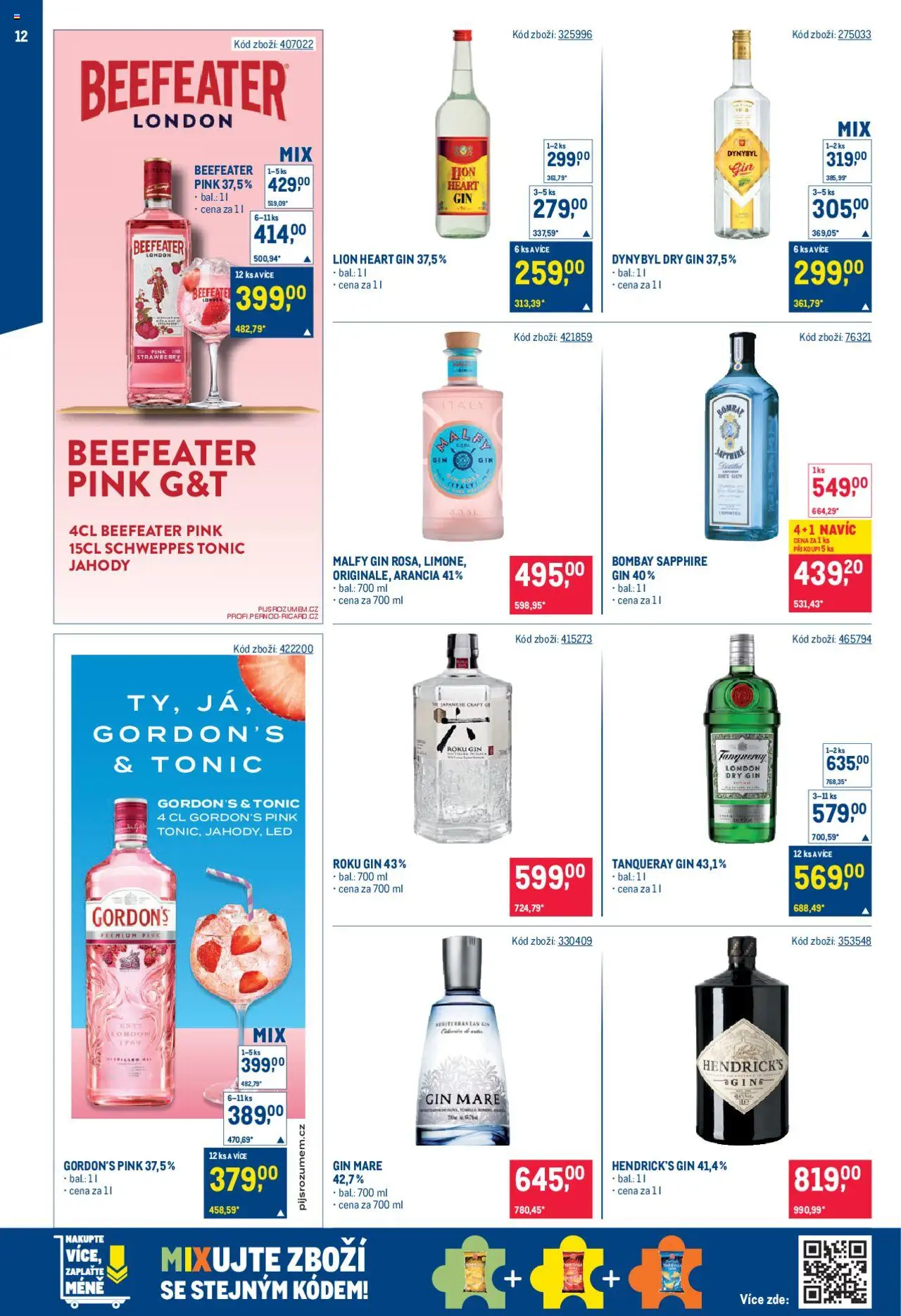 Makro leták - Bar od 08.10.2025 | Strana: 12 | Produkty: Jahody, Gin Mare, Raft, LED