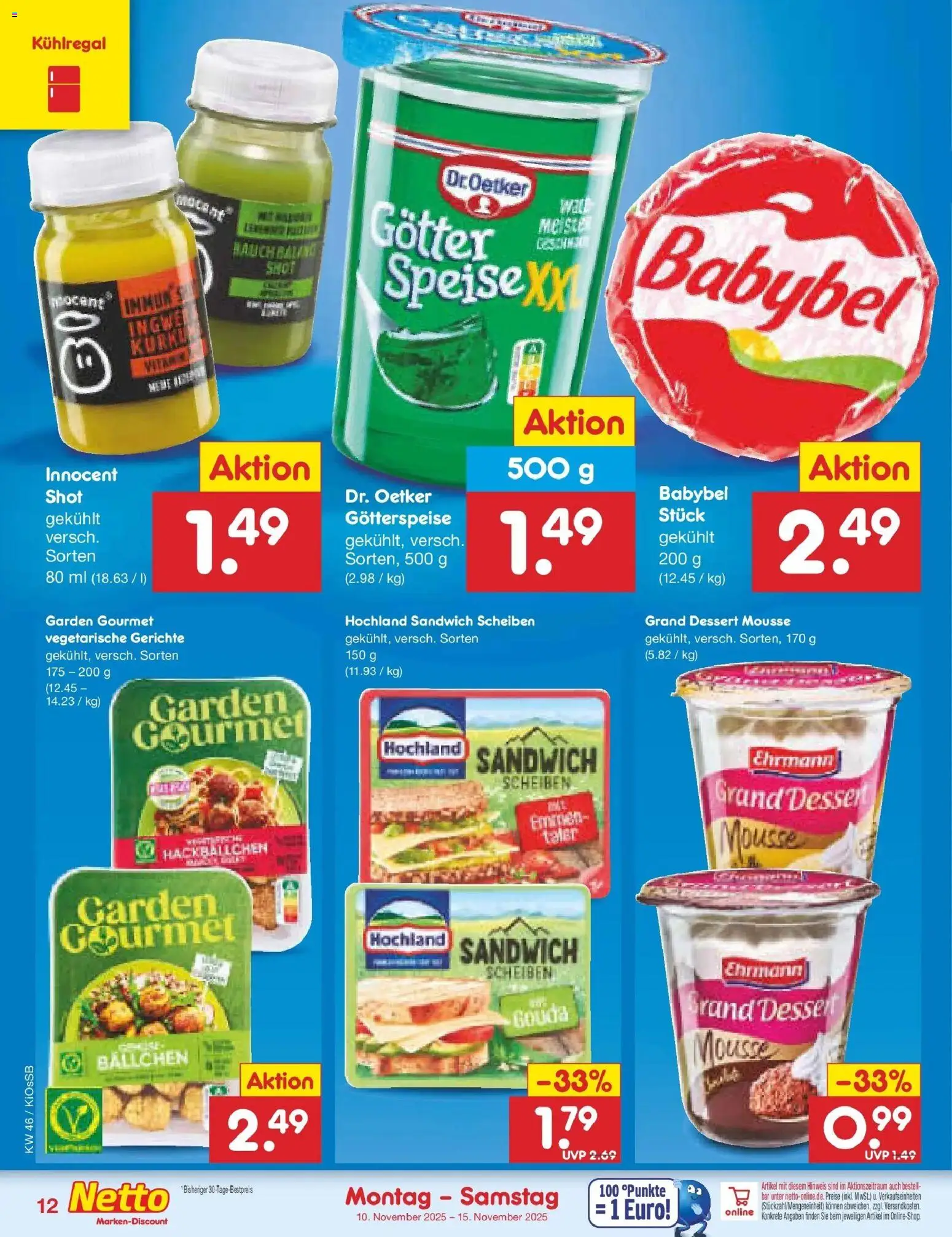 Netto Marken-Discount - Netto: Wochenangebote – gültig ab 10.11.2025 | Seite: 12 | Produkte: Gouda, Babybel