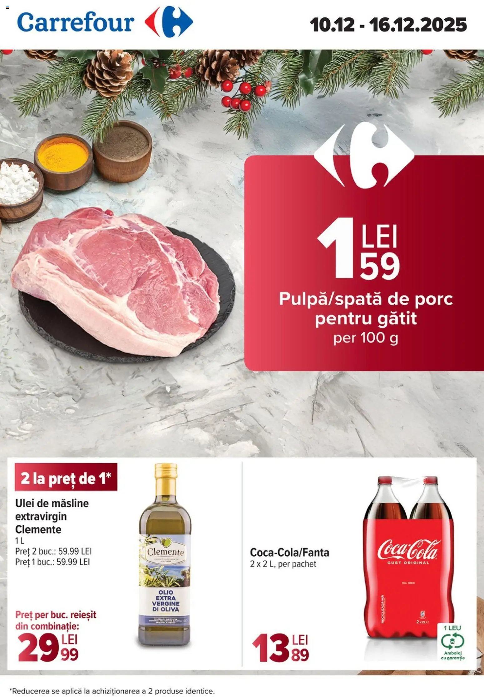 Noul catalog Carrefour – valabil de la 10.12.2025 | Pagină: 1 | Produse: Măsline, Ulei