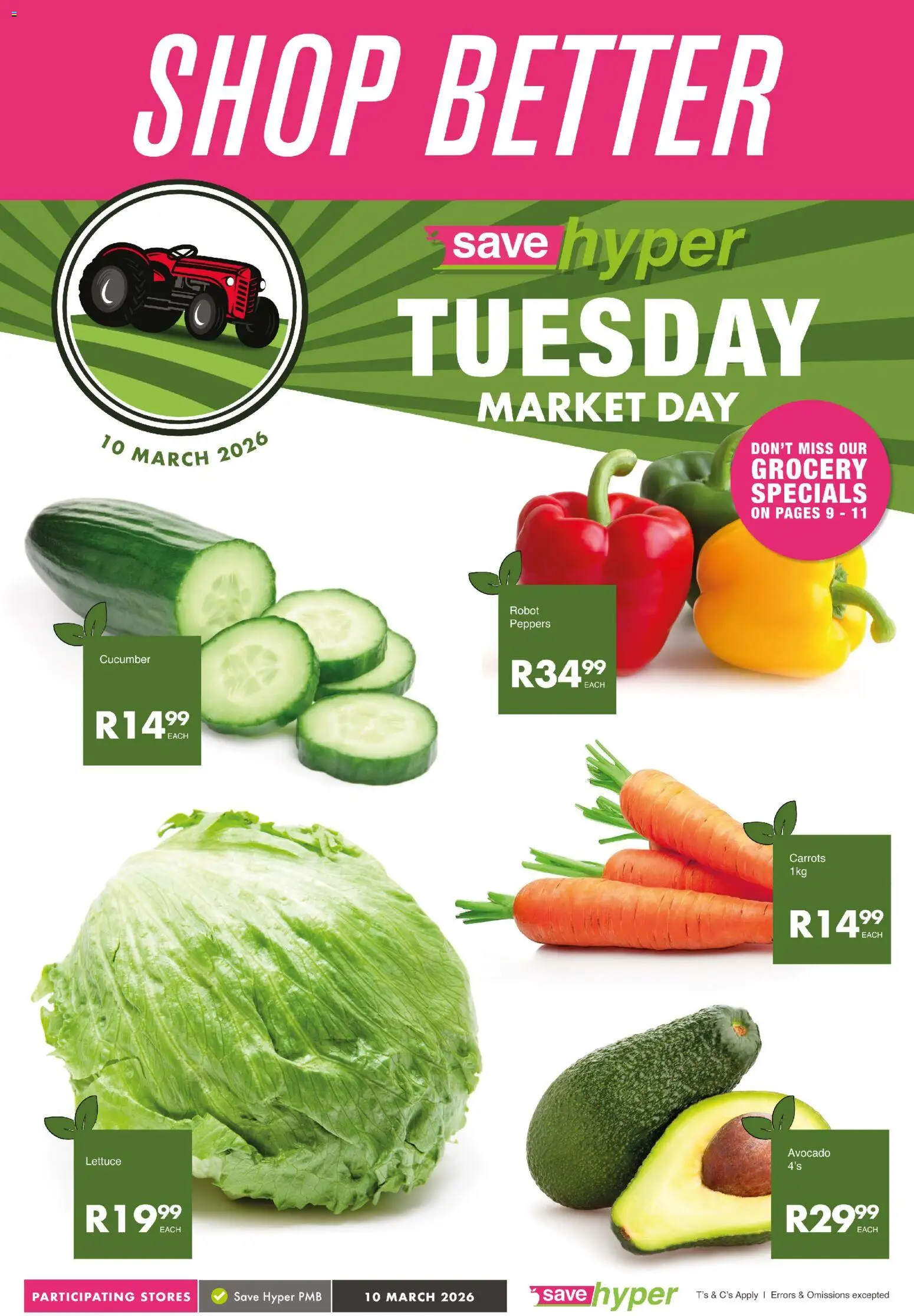 New Save catalogue – valid from 10.03.2026 | Page: 1 | Products: Carrots, Lettuce
