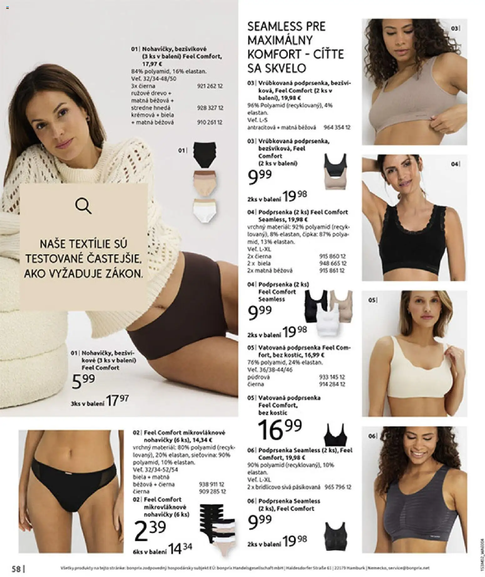 Nové Bonprix akcie – leták je platný od 20.02.2026 | Strana: 60 | Produkty: Nohavičky, Podprsenka