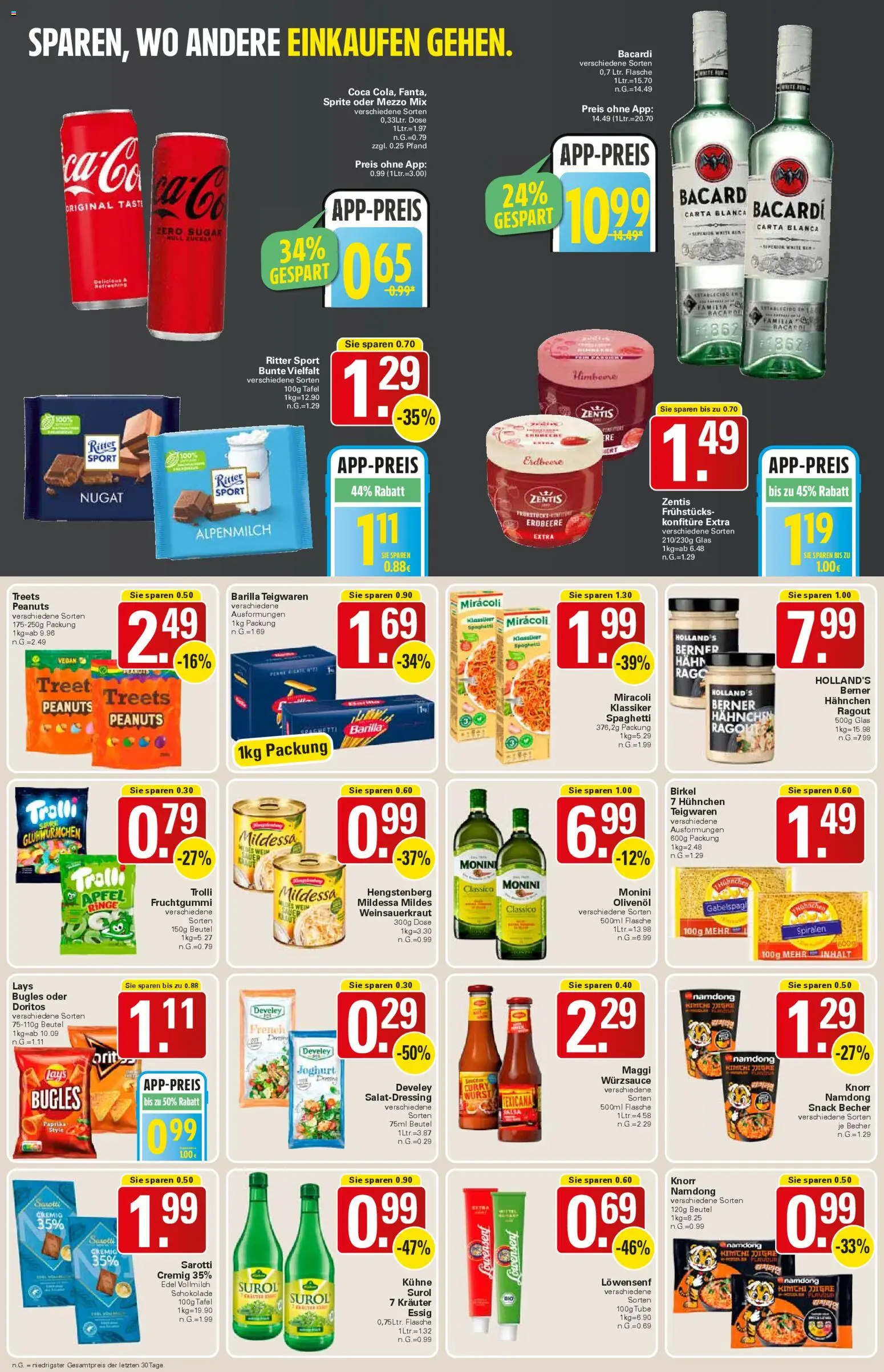 WEZ Prospekt – gültig ab 23.02.2026 | Seite: 10 | Produkte: Bacardi, Joghurt, Ritter sport, Zucker