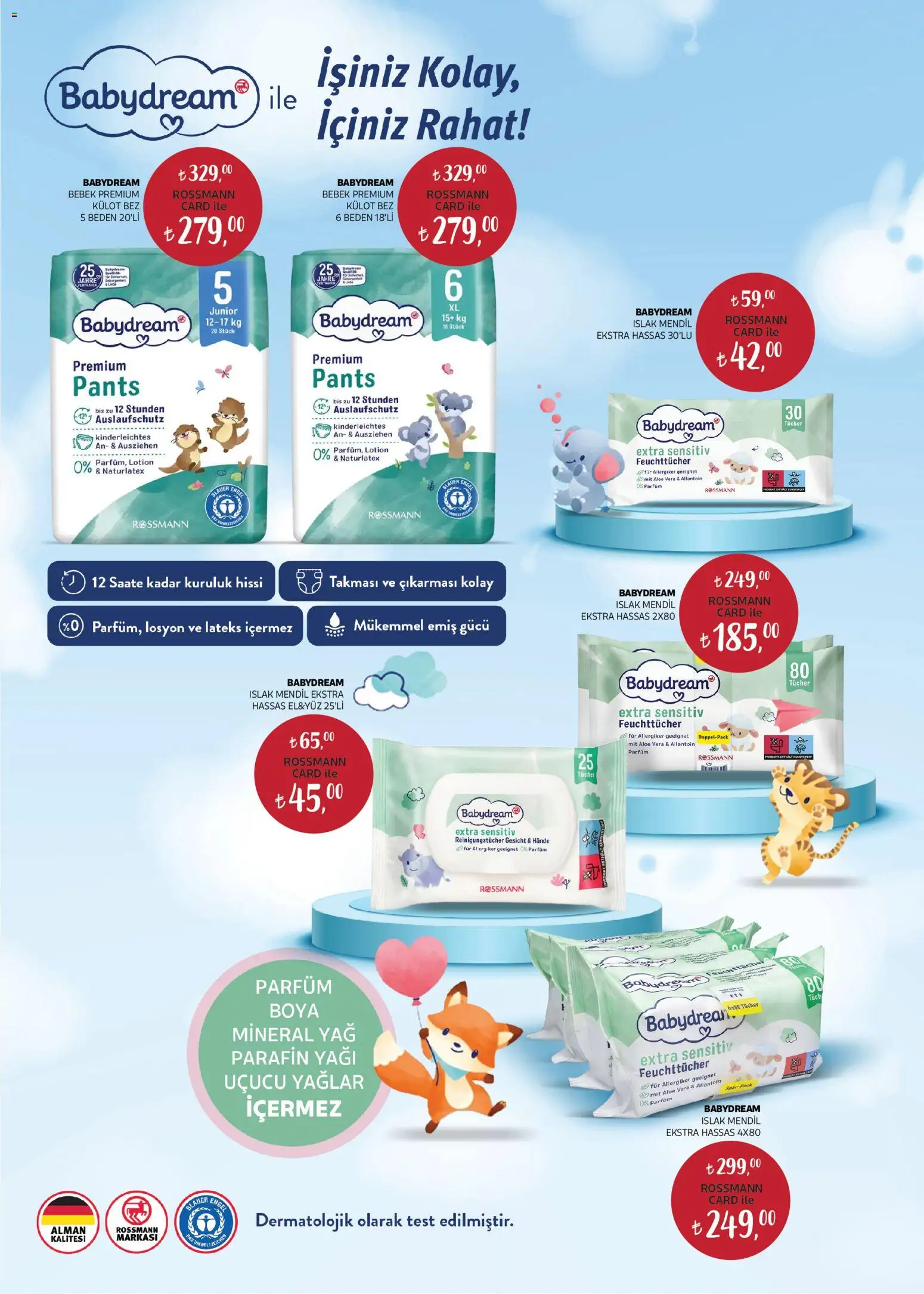 Rossmann Ocak Kişisel Bakım Kataloğu - 02.01.2026 tarihinden itibaren geçerlidir | Sayfa: 33 | Ürünler: Mendil, Parfüm, Yağ, Külot