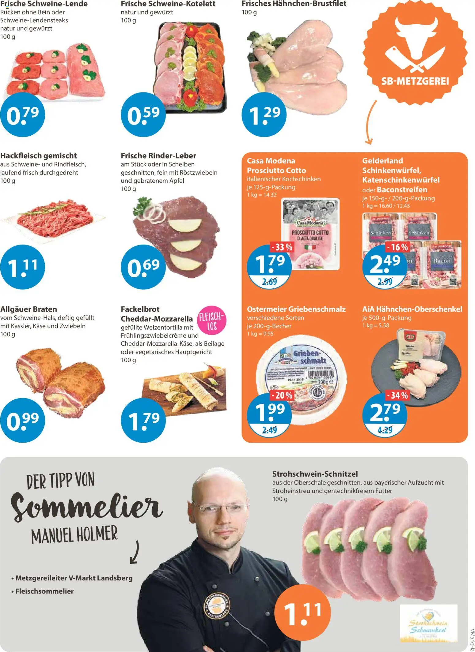 V-Markt - Hallertau / Oberpfalz – gültig ab 22.01.2026 | Seite: 3 | Produkte: Käse, Zwiebeln, Schinken, Hackfleisch