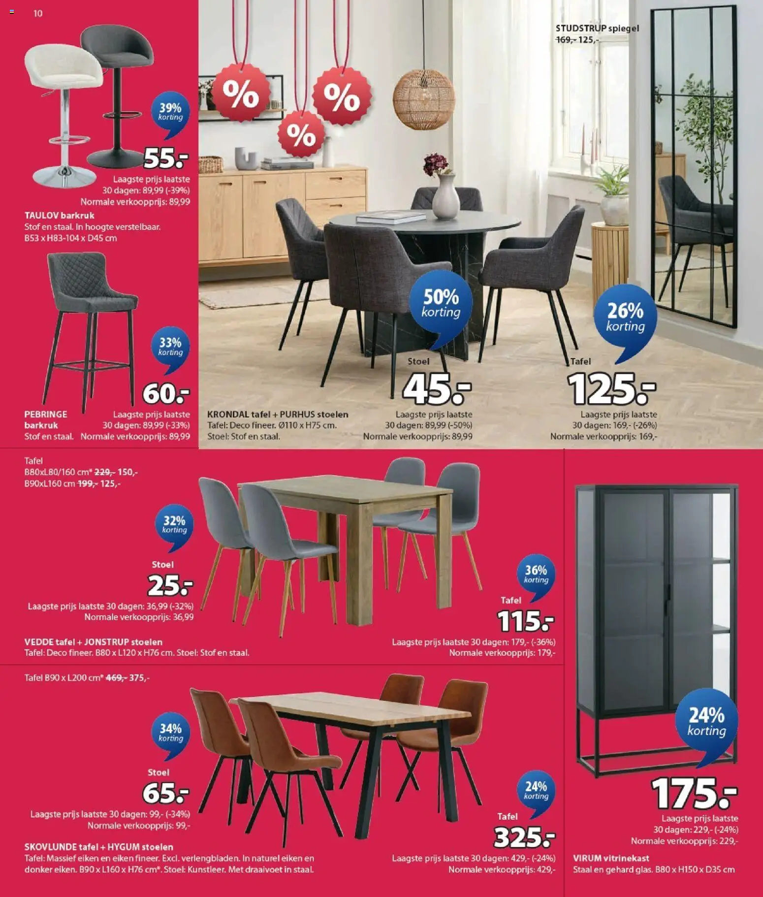 {H1} | Pagina: 10 | Producten: Tafel, Stoel, Spiegel
