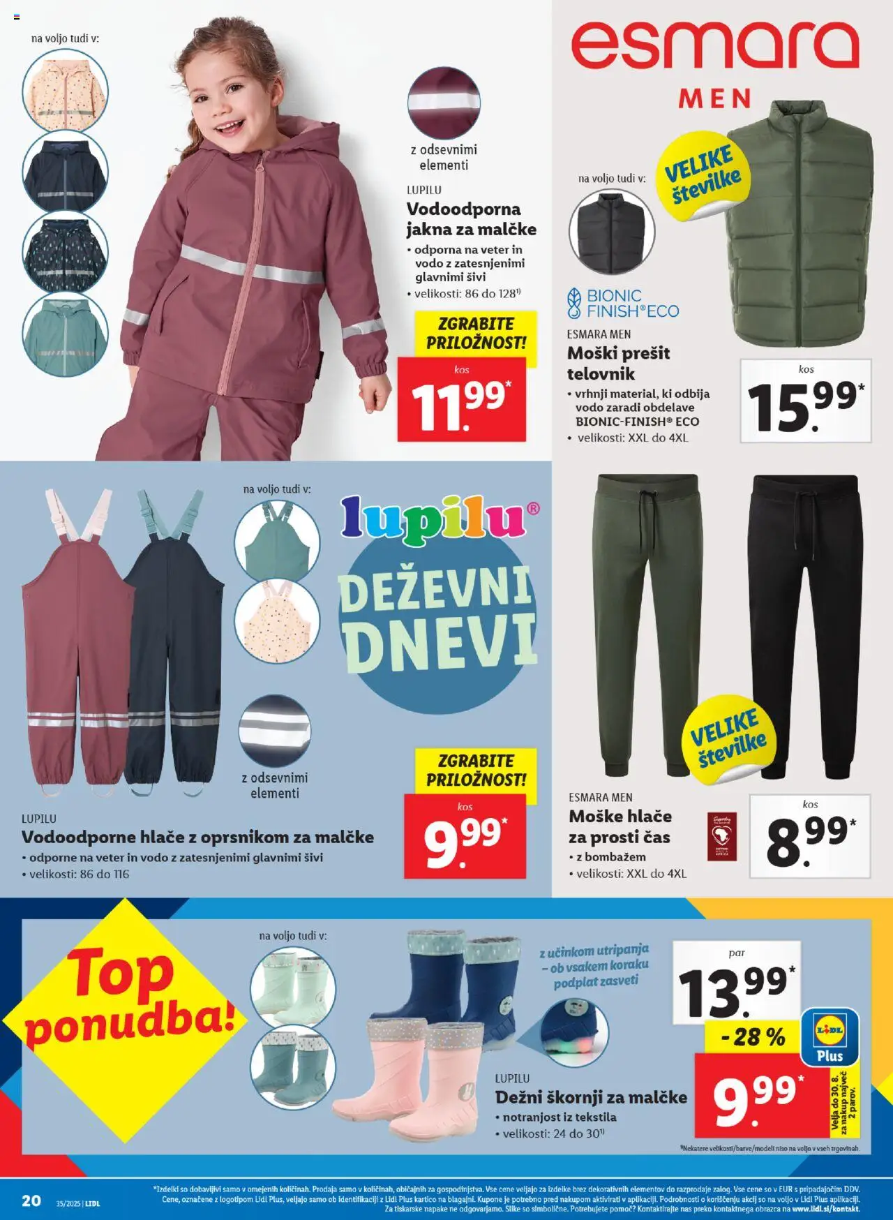 Lidl katalog │ velja od 28.08.2025 | Stran: 40 | Izdelki: Škornji, Jakna, Hlace