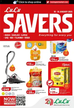 Preview of Lulu Hypermarket - Lulu Savers - Dubai & Northern Emirates valid from 10.01.2026 | Page: 1 | Products: Čokoláda, Hovězí maso, Sukker, Bourbon