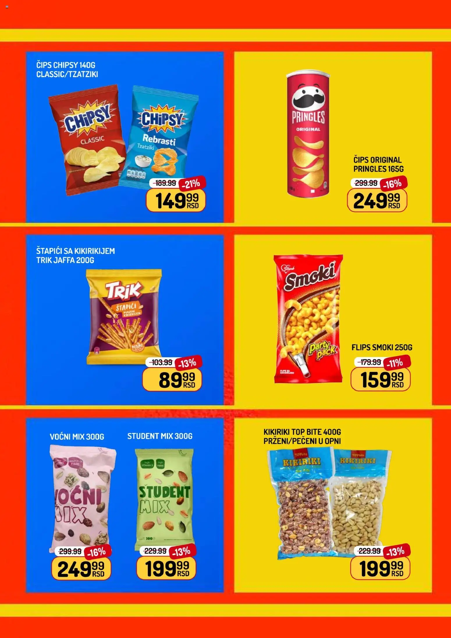 Aman katalog - važi od 24.04.2026 | Strana: 15 | Proizvode: Čips, Smoki, Kikiriki, Pringles
