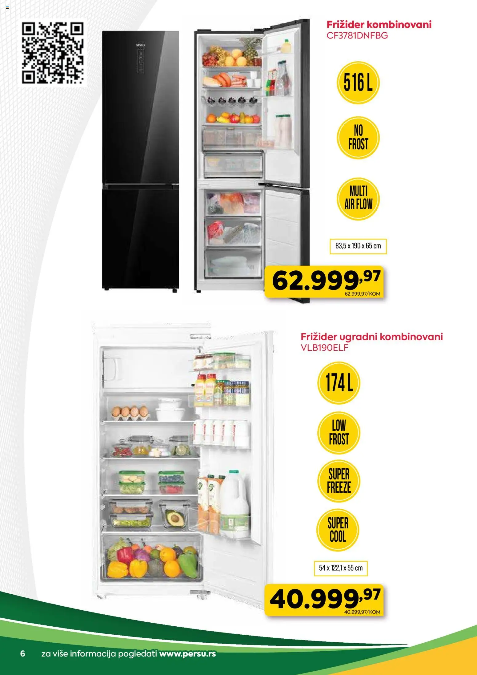 PerSu katalog - važi od 12.12.2025 | Strana: 6 | Proizvode: Frižider