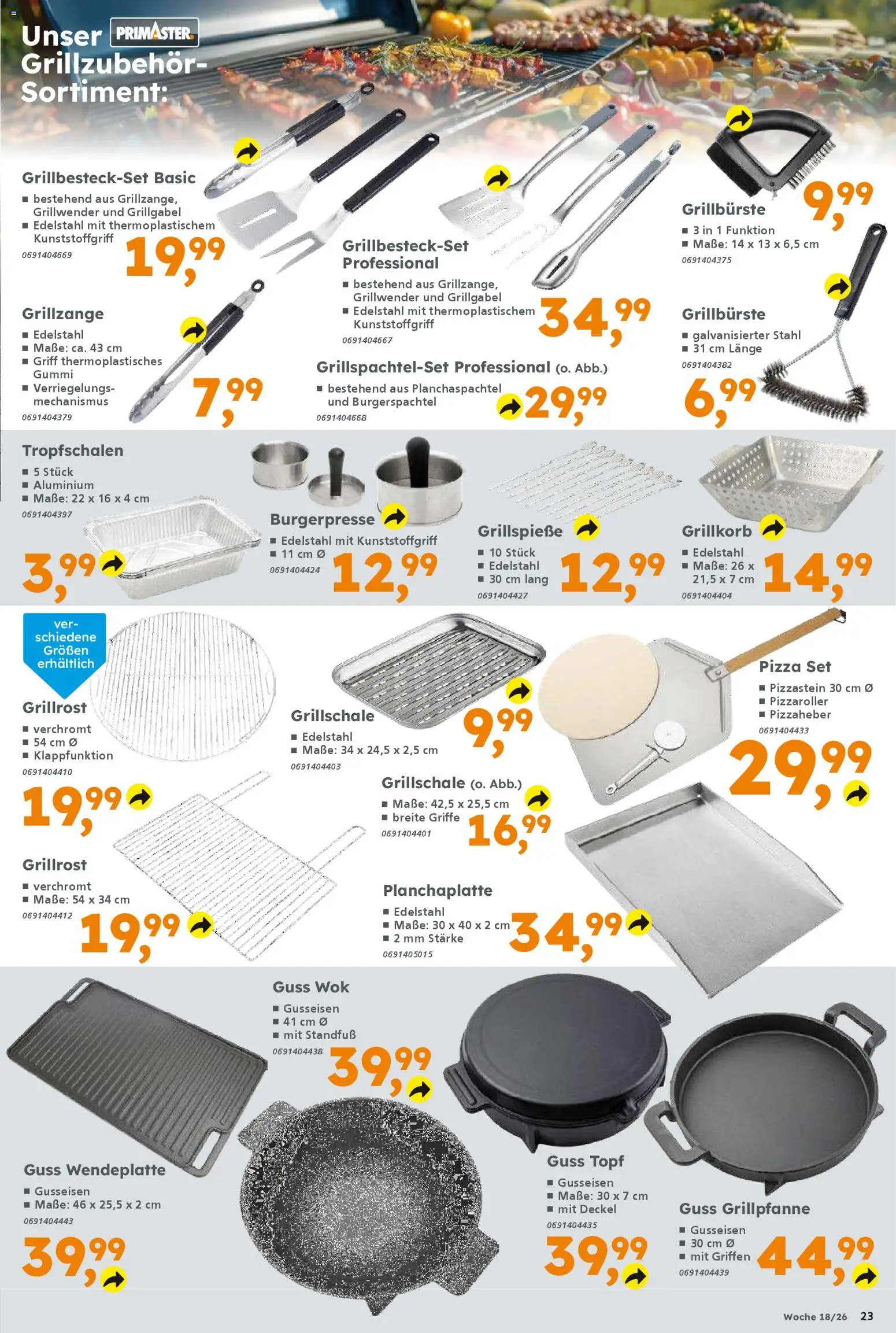 Globus Baumarkt Prospekt Berlin-Treptow	 – gültig ab 26.04.2026 | Seite: 23 | Produkte: Pizza, Wok