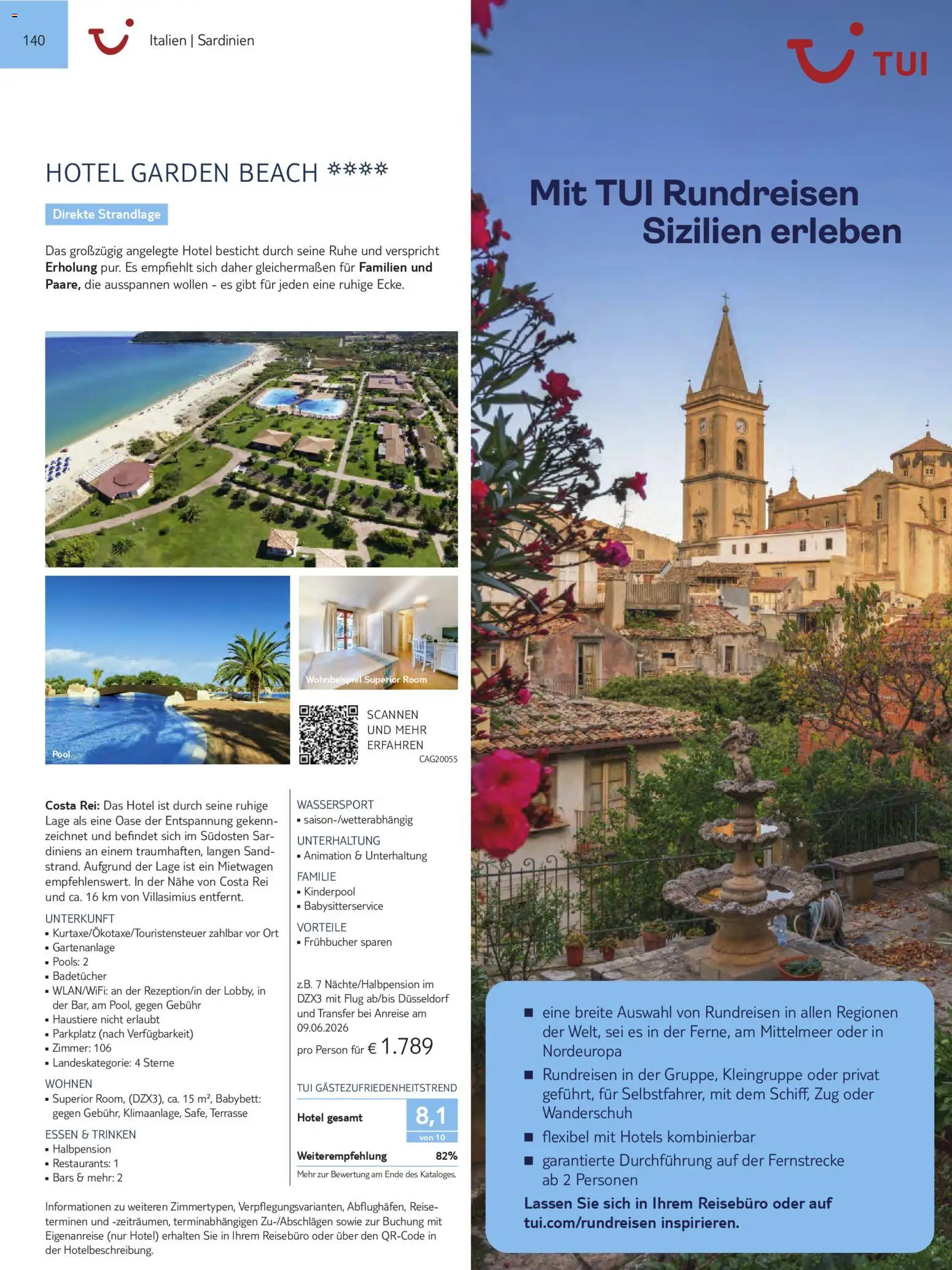 TUI Prospekt Südeuropa & Nordafrika 2026/27 – gültig ab 03.03.2026 | Seite: 140 | Produkte: Babybett