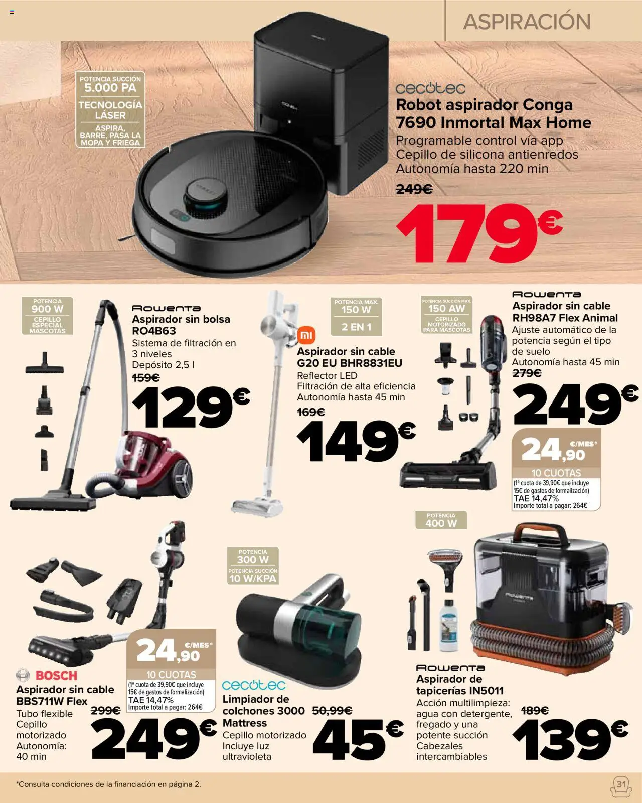 Carrefour folleto │ válido desde el 23.09.2025 | Página: 31 | Productos: Cepillo, Cable, Bolsa, Aspirador