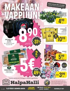 Halpa Halli-mainoslehti voimassa 28.04.2026 alkaen