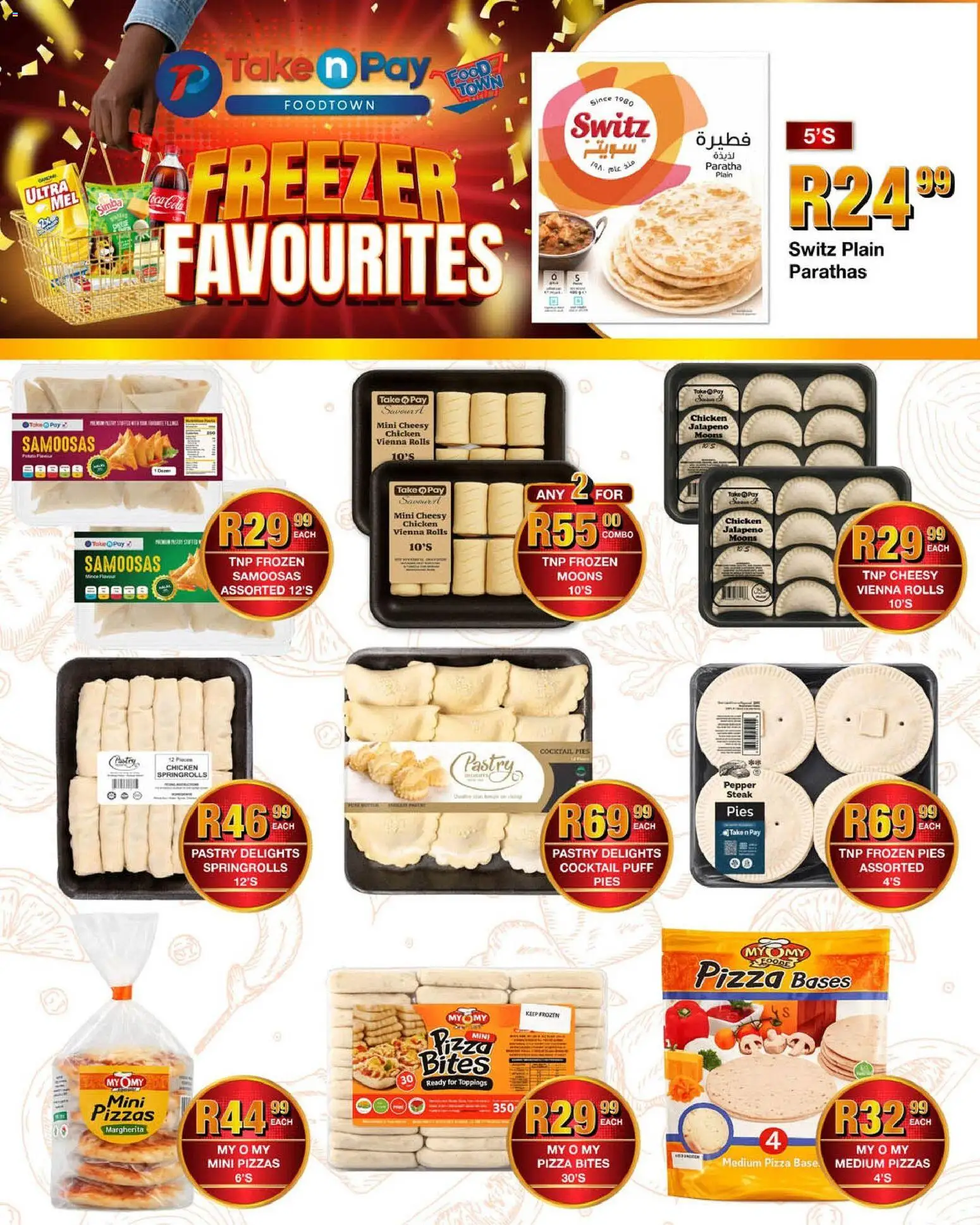 New Take n Pay catalogue – valid from 27.04.2026 | Page: 31 | Products: Freezer, Steak, Samoosas, Pizza