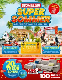 Segmüller Prospekt Sommer gültig ab dem 25.07.2025