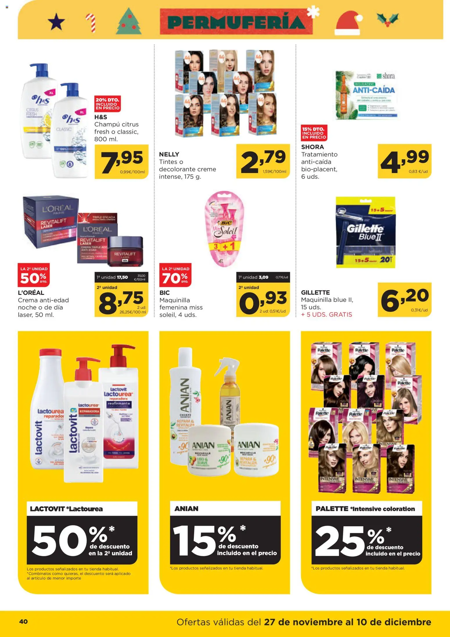 Alimerka folleto Asturias │ válido desde el 27.11.2025 | Página: 40 | Productos: Champú, Crema