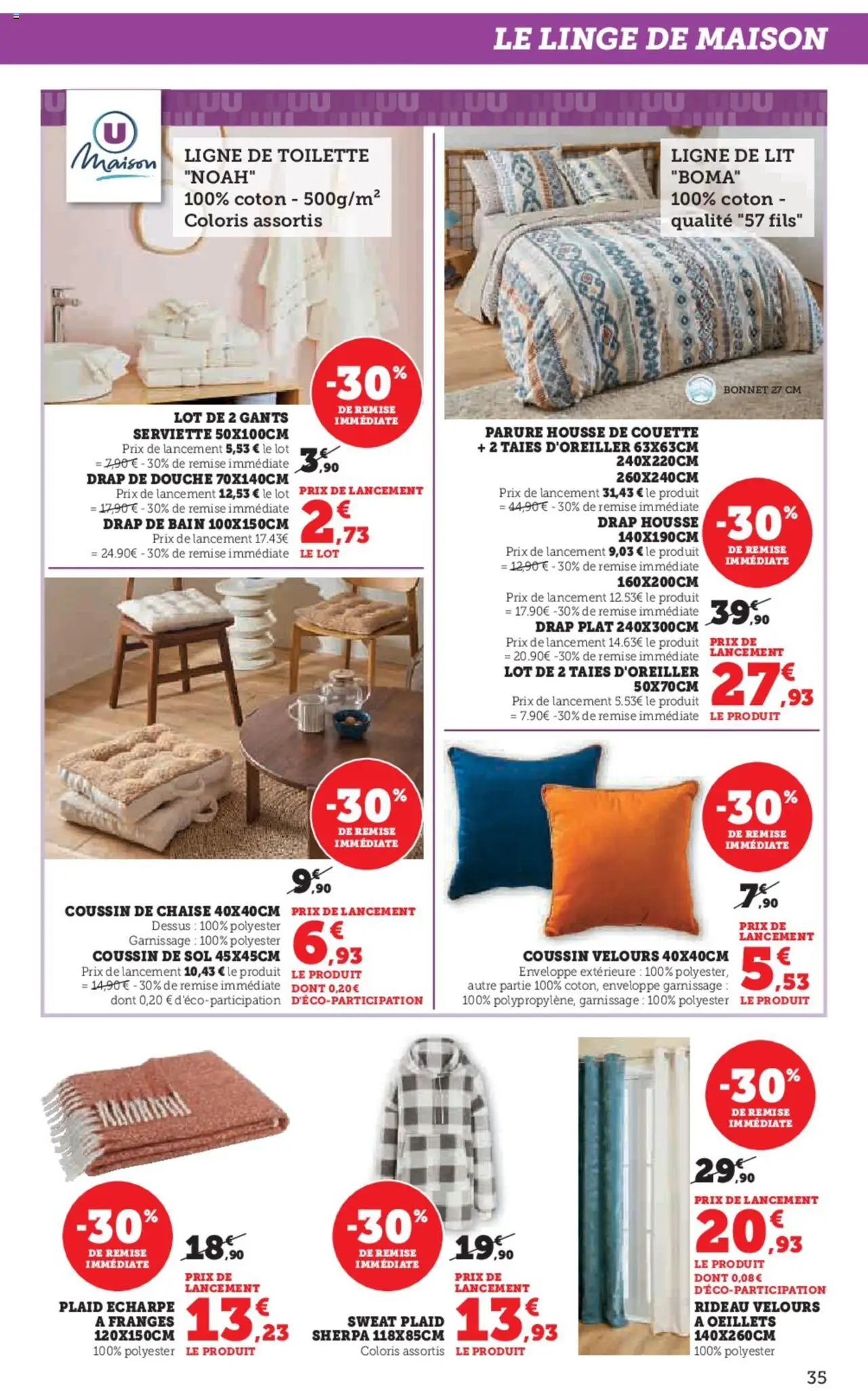 {H1} | Page: 35 | Produits: Bonnet, Coton, Lit, Rideau