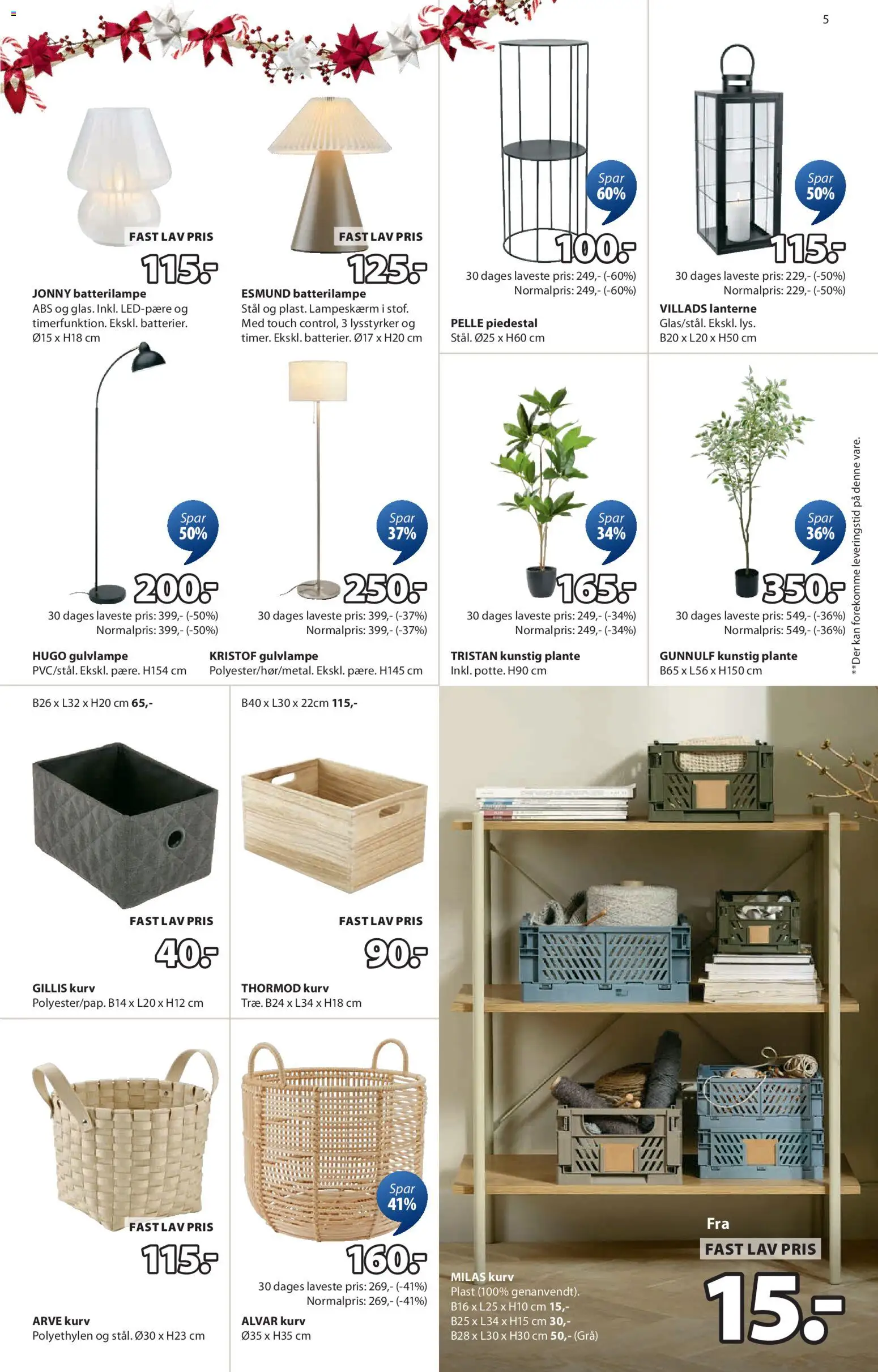 JYSK tilbudsavis – gyldig fra 17.12.2025 | Side: 5 | Produkter: Kurv