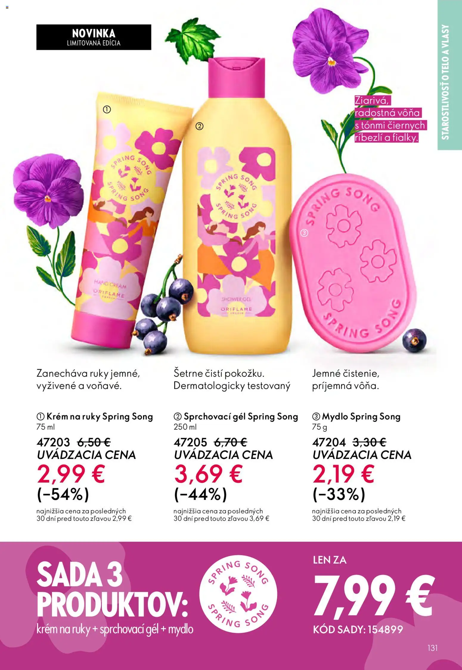 Nové Oriflame akcie – leták je platný od 04.03.2026 | Strana: 131 | Produkty: Krém na ruky, Mydlo, Krém