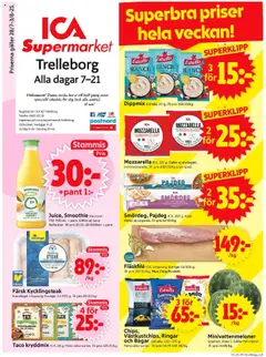 ICA Supermarket - Trelleborg - Förhandsvisning av reklamblad från butik ICA Supermarket aktuell från 28.07.2025
