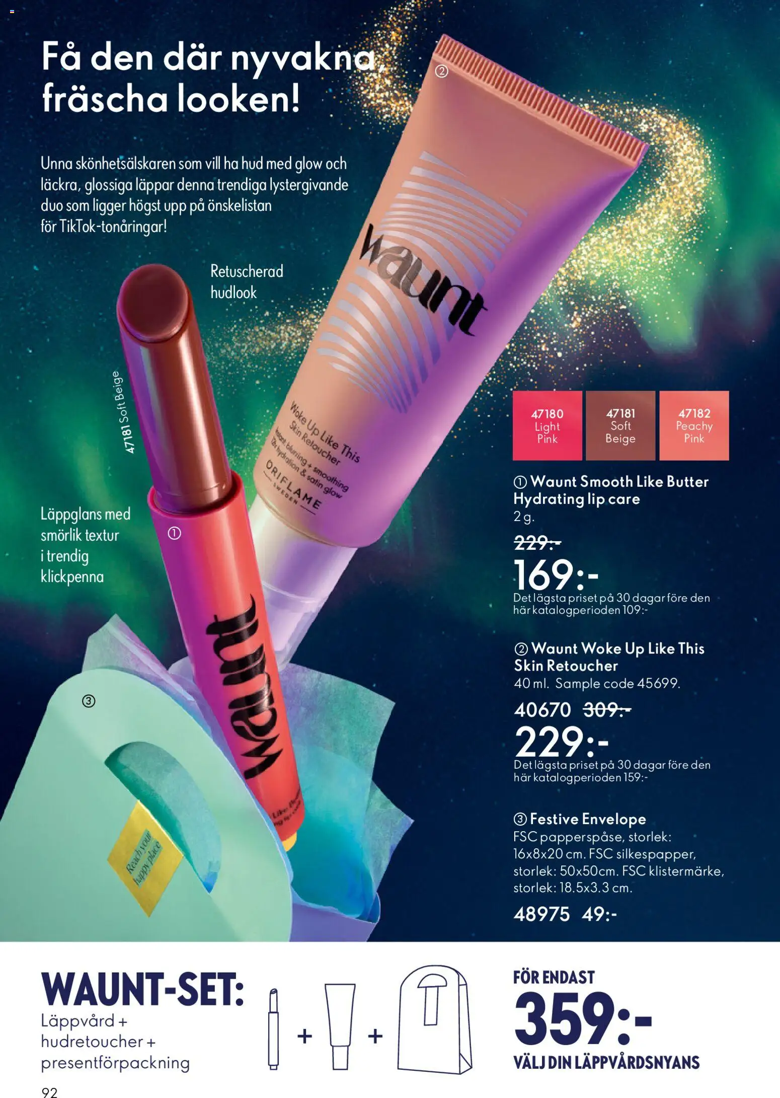 Oriflame reklamblad aktuell från 19.11.2025 | Sida: 92 | Produkter: Läppglans, Set