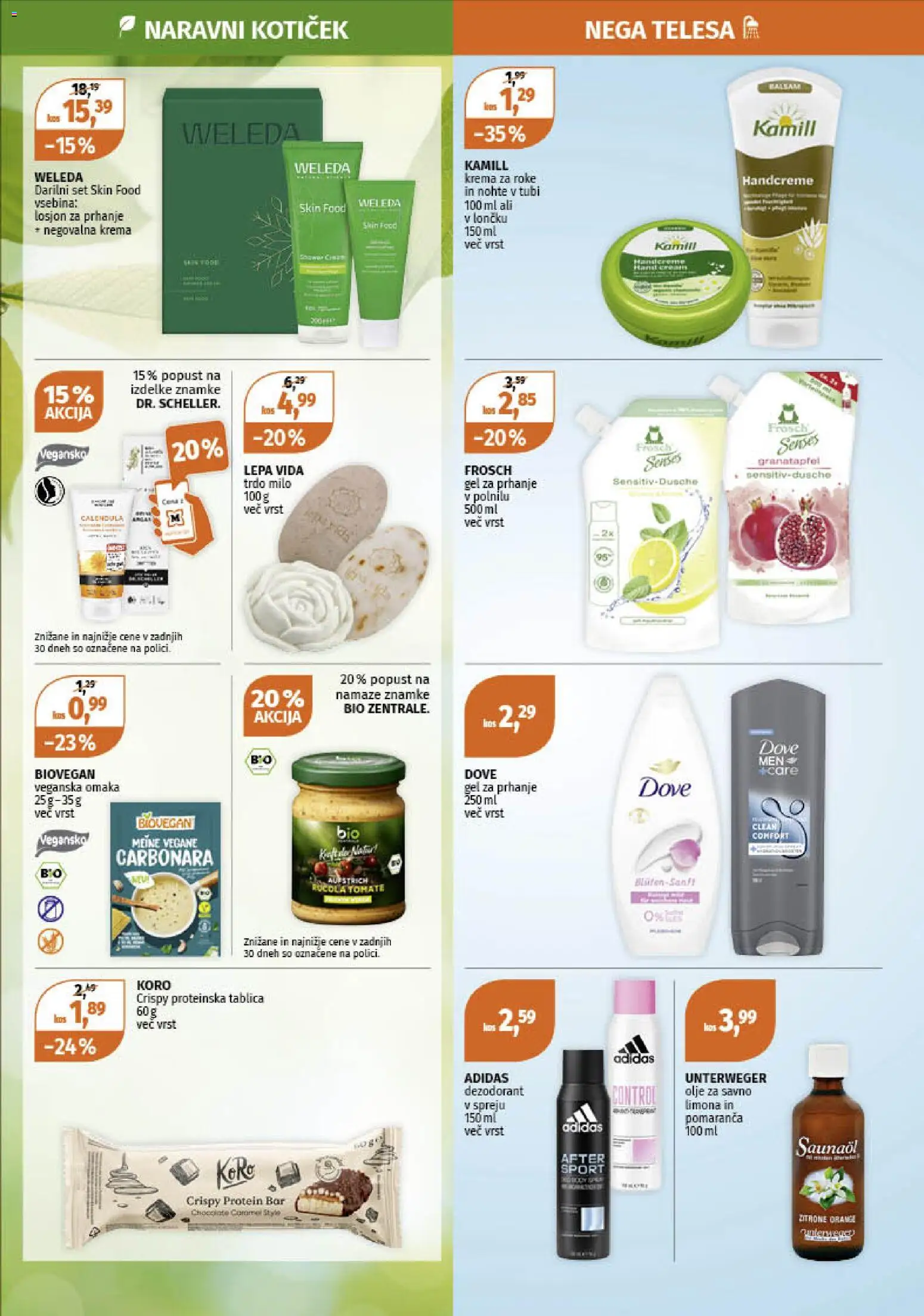 Novi Müller katalog ponudbe – veljaven od 15.12.2025 | Stran: 12 | Izdelki: Gel za prhanje, Olje, Deodorant, Omaka