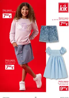 Anteprima del volantino KiK volantino valido a partire dal 23.03.2026 | Pagina: 13 | Prodotti: Felpa, Gonna, Vestito, Jeans