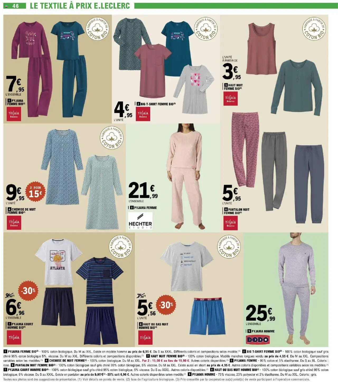  | Page: 46 | Produits: Chemise de nuit femme, Pyjama femme, Chemise, Pantalon