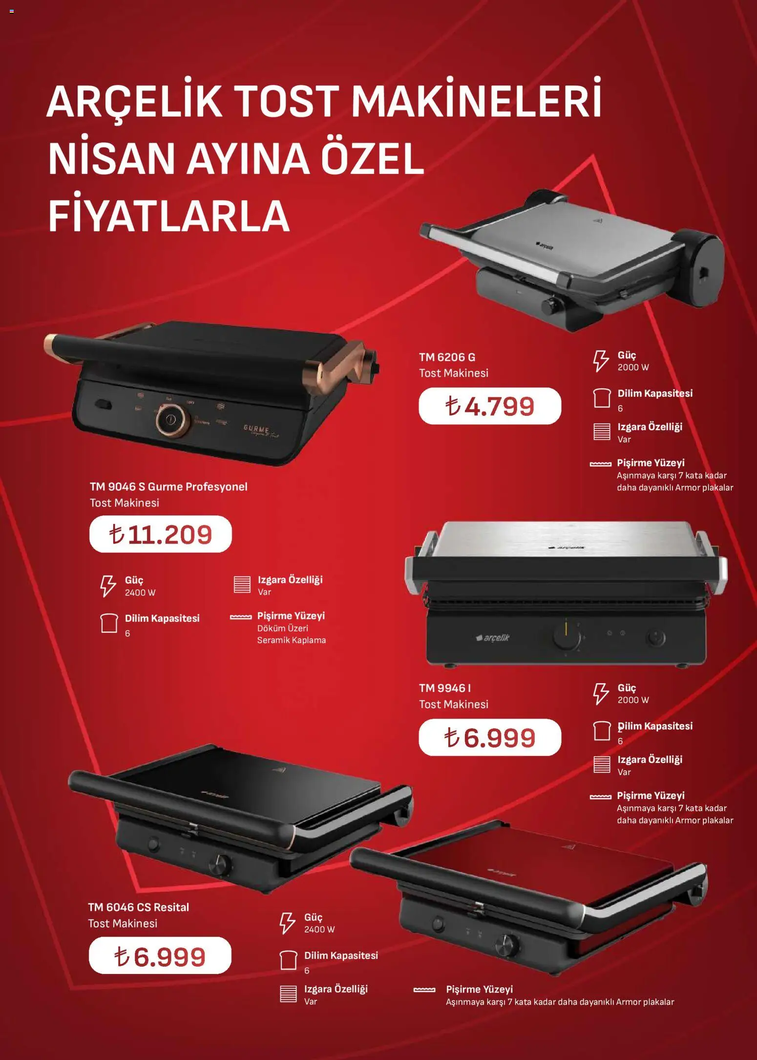Arçelik Katalog - 01.04.2026 tarihinden itibaren geçerlidir | Sayfa: 47