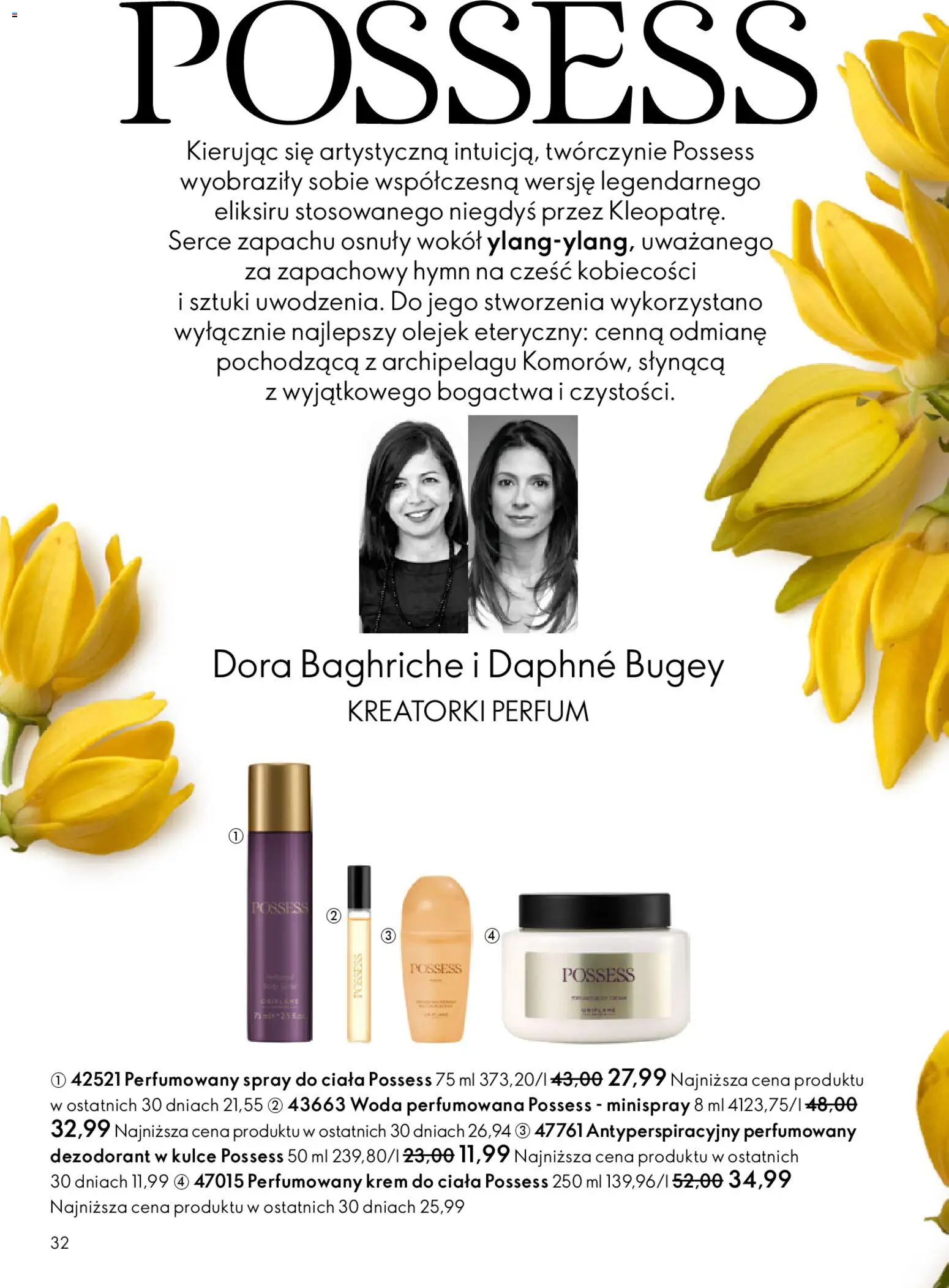 Oriflame Katalog 2 2026 od 21.01.2026 | Strona: 32 | Produkty: Krem do ciała, Krem, Dezodorant, Woda