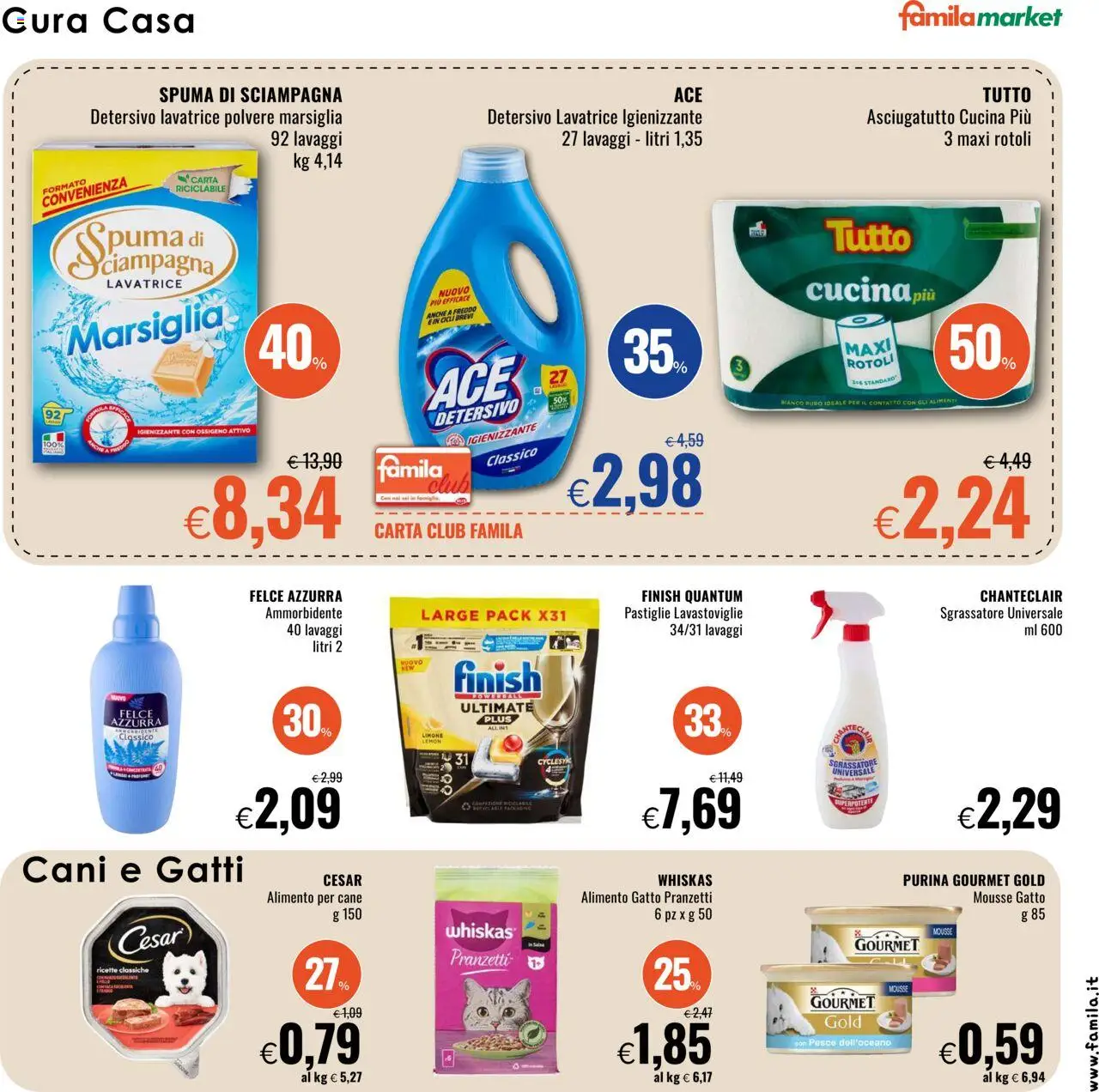 Volantino Famila del 18.09.2025 | Pagina: 15 | Prodotti: Ammorbidente, Sgrassatore, Limone, Lavastoviglie