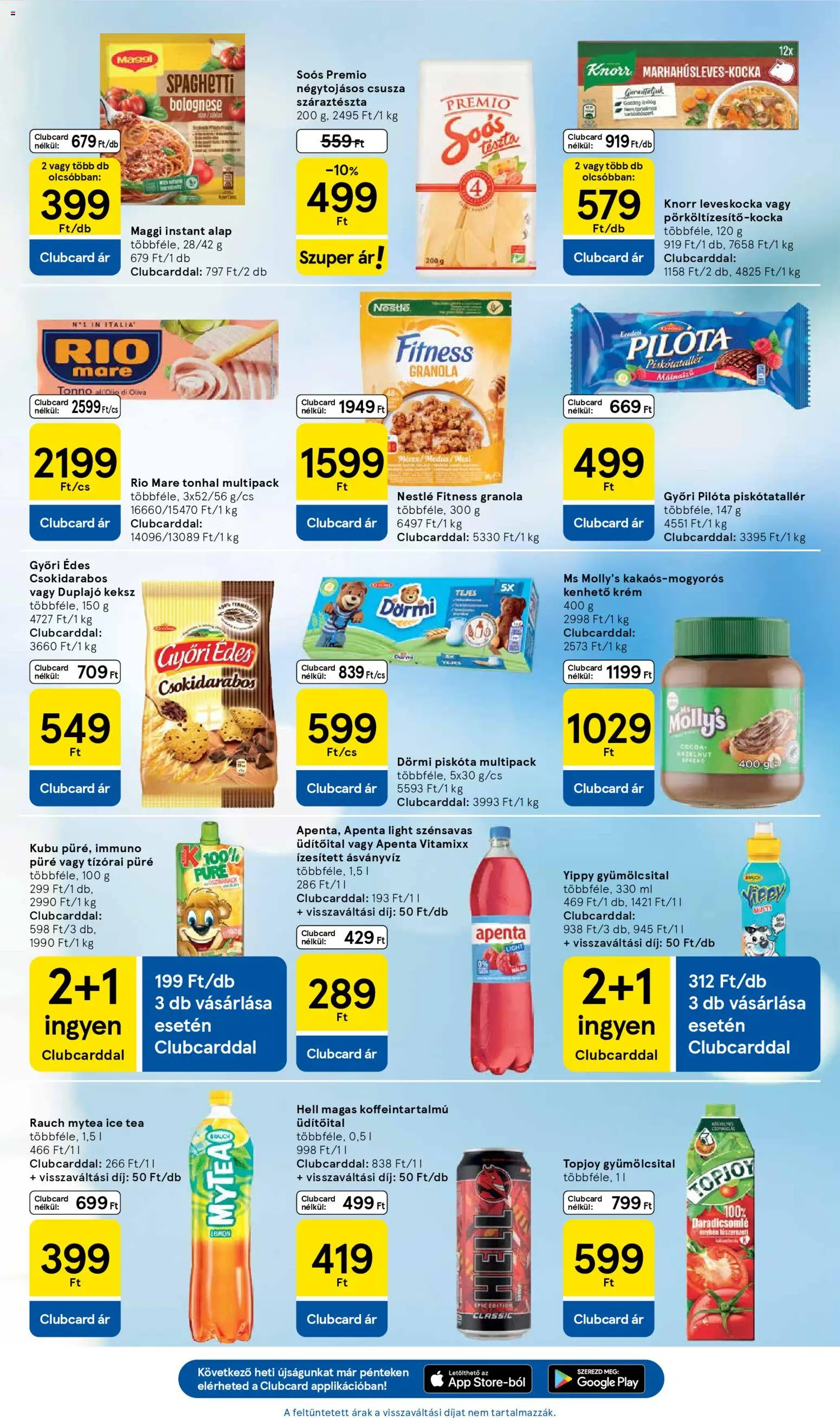 Tesco akciós ujság - amely érvényes a következő dátumtól: 12.03.2026 | Oldal: 5 | Termékek: Leveskocka, Paradicsomlé, Tea, Tészta