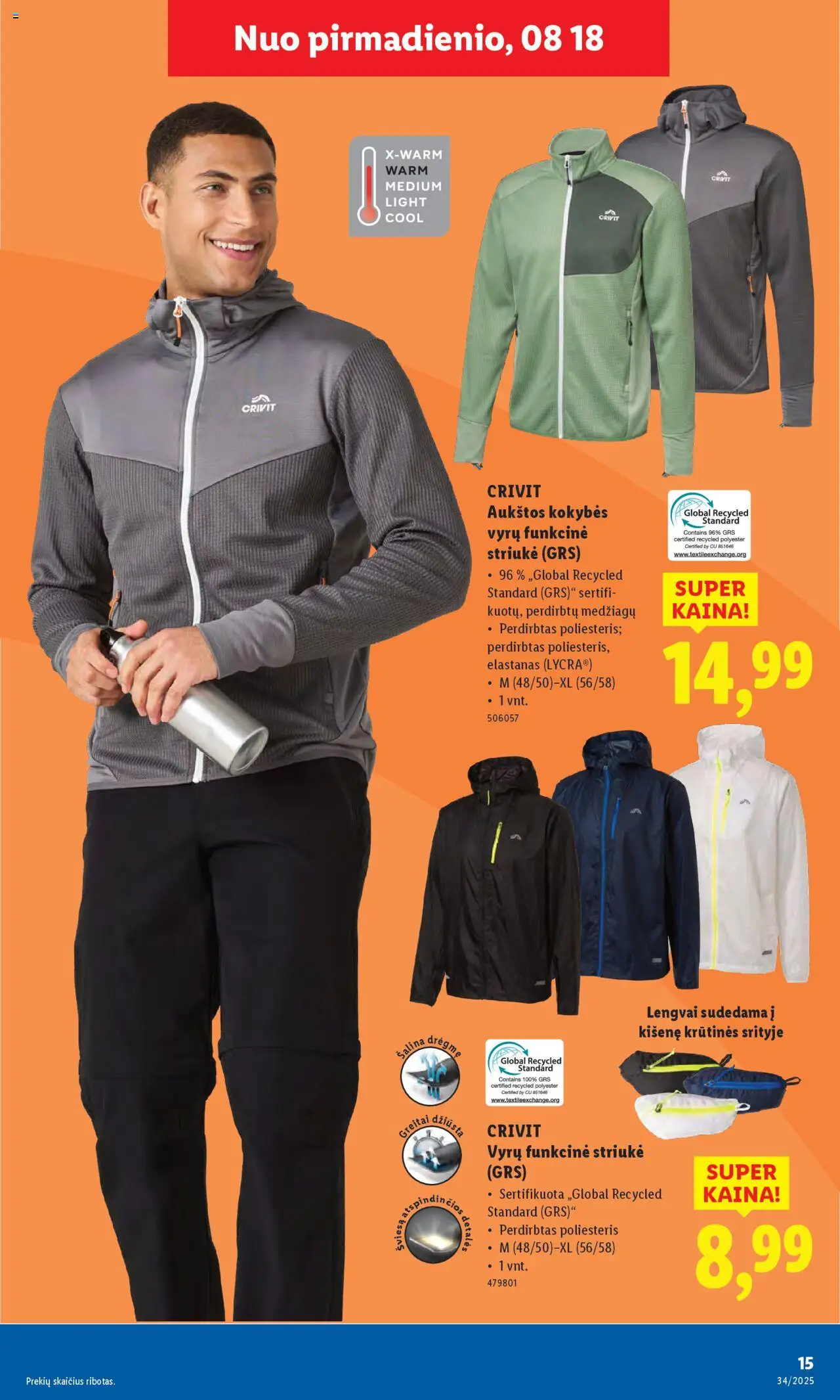 LIDL - Leidinys - Ne maisto prekių pasiūlymai│galioja nuo 18.08.2025 | Puslapis: 15