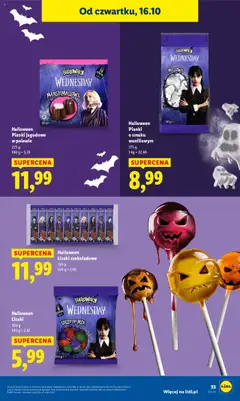 Pogląd oferty "Halloween Lizaki czekoladowe, 150 g" - ważna od 16.10.2025 | Strona: 37