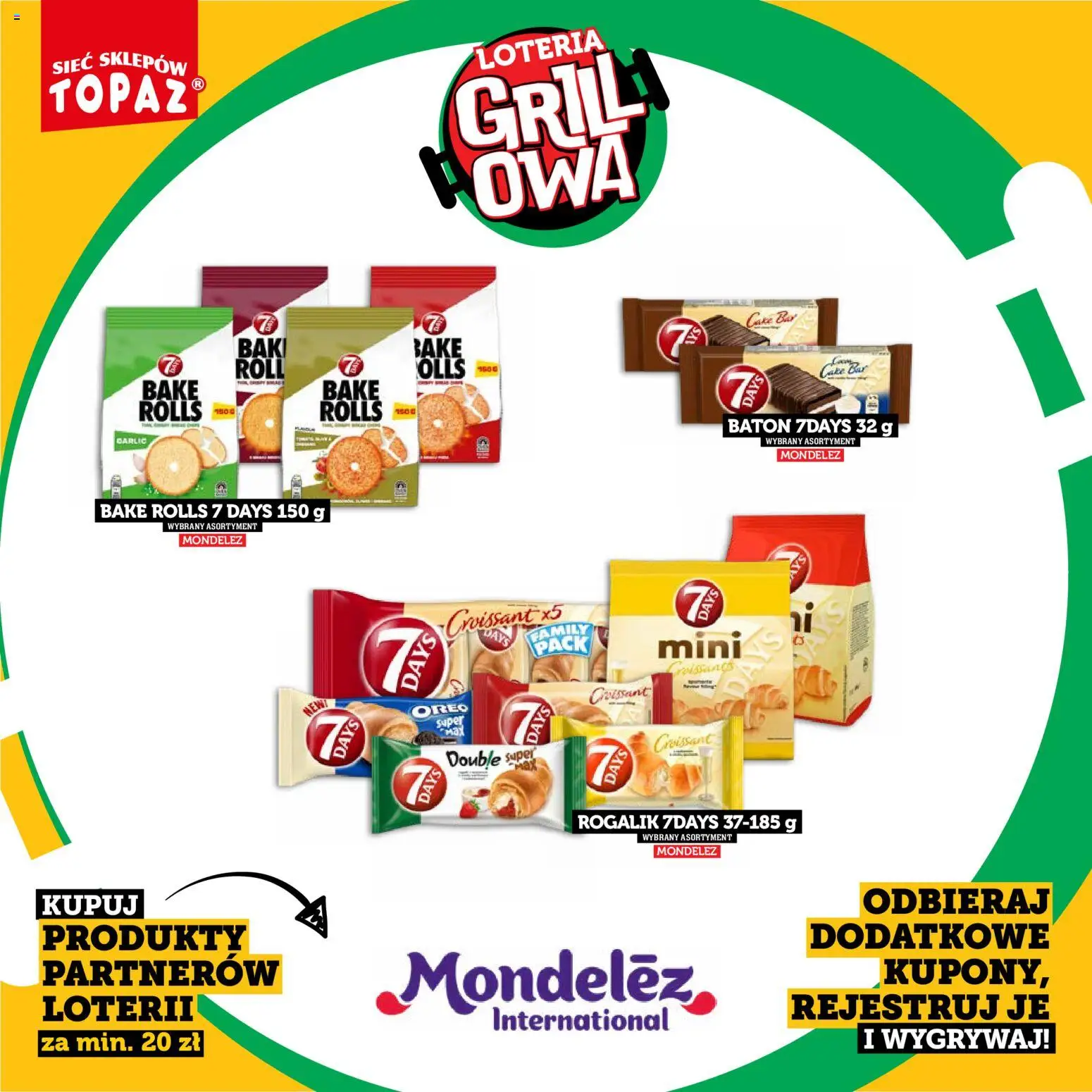 Topaz gazetka - Kupuj, Grilluj I Wygrywaj od 20.04.2026 | Strona: 44 | Produkty: Grill, Baton