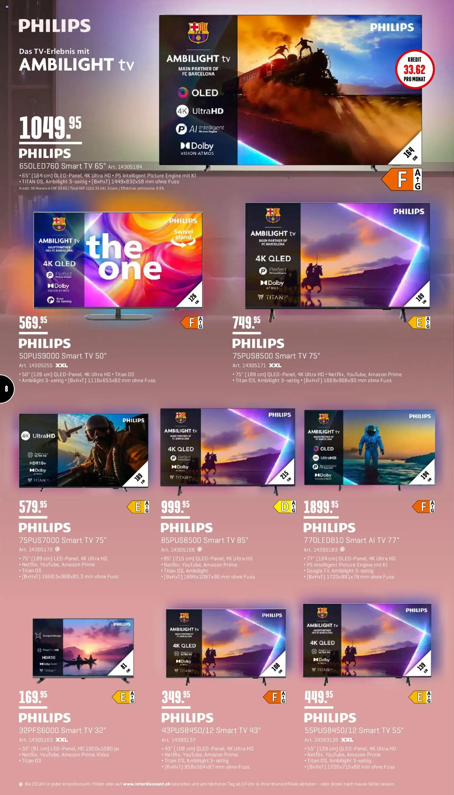 Interdiscount aktionen – gültig ab 20.04.2026 | Seite: 8 | Produkte: Audio, Uhr, Video, Philips