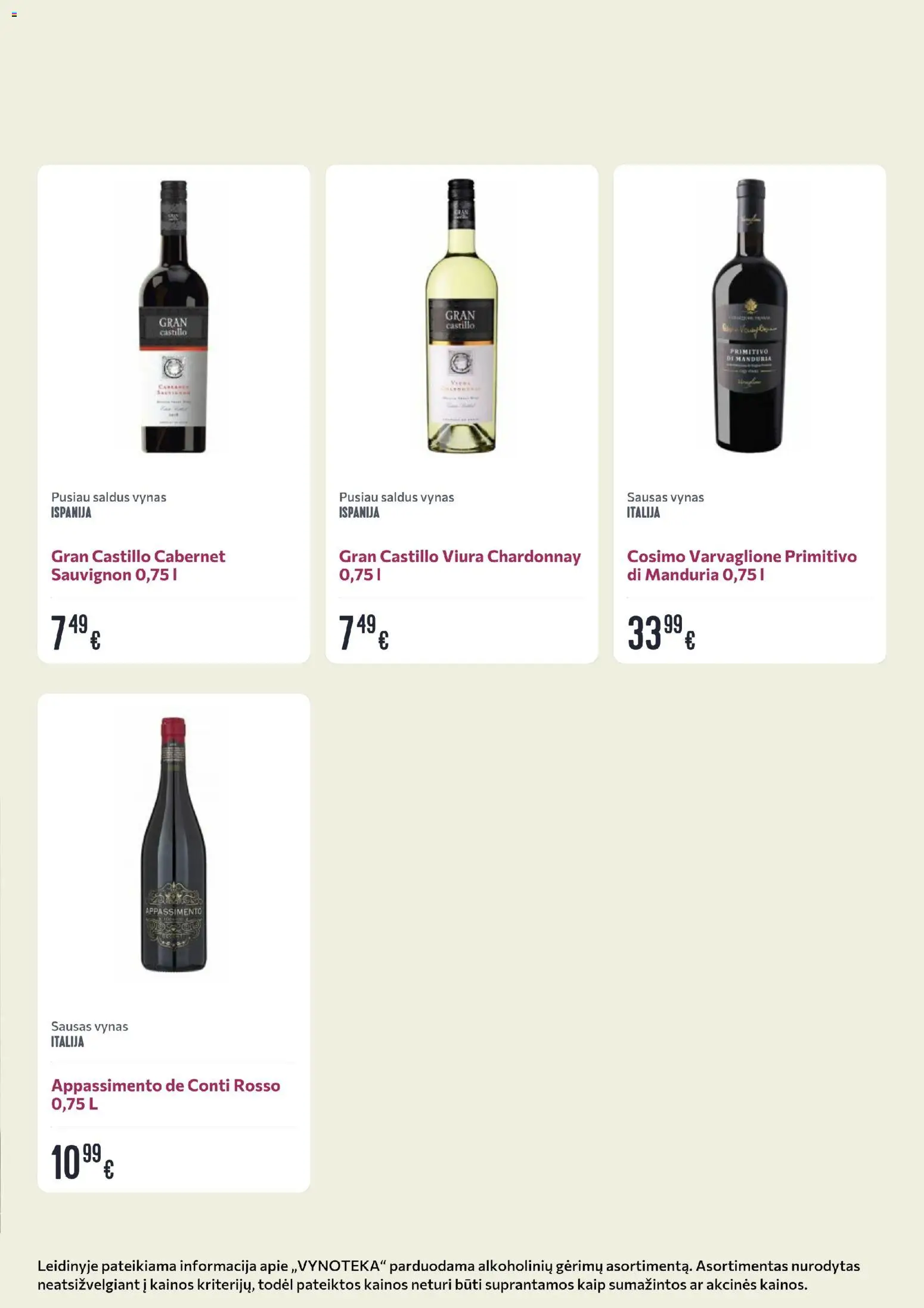 VYNOTEKA akcijos nuo 29.12.2025 | Puslapis: 19 | Prekių: Vynas