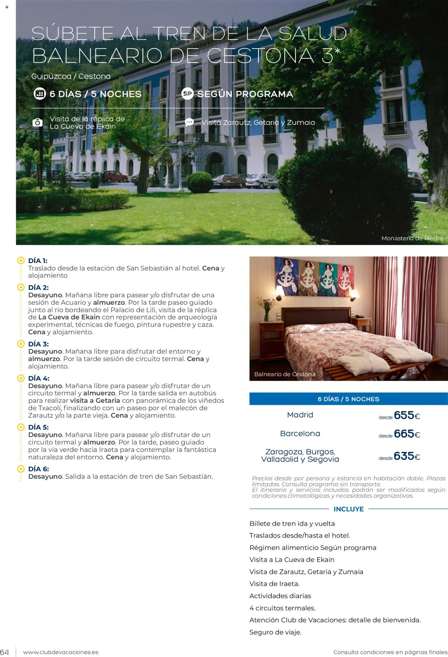 Viajes El Corte Inglés Club de Vacaciones │ válido desde el 01.02.2026 | Página: 64